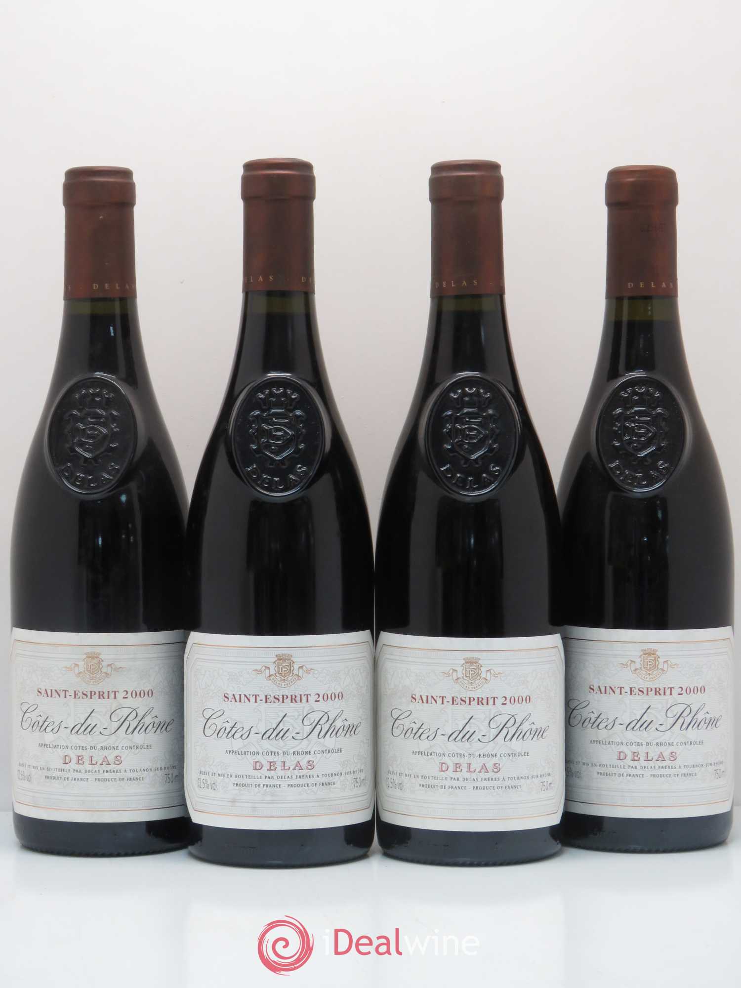 Côtes-du-Rhône Saint Esprit Delas Freres 2000 - Posten von 4 Flaschen - 0