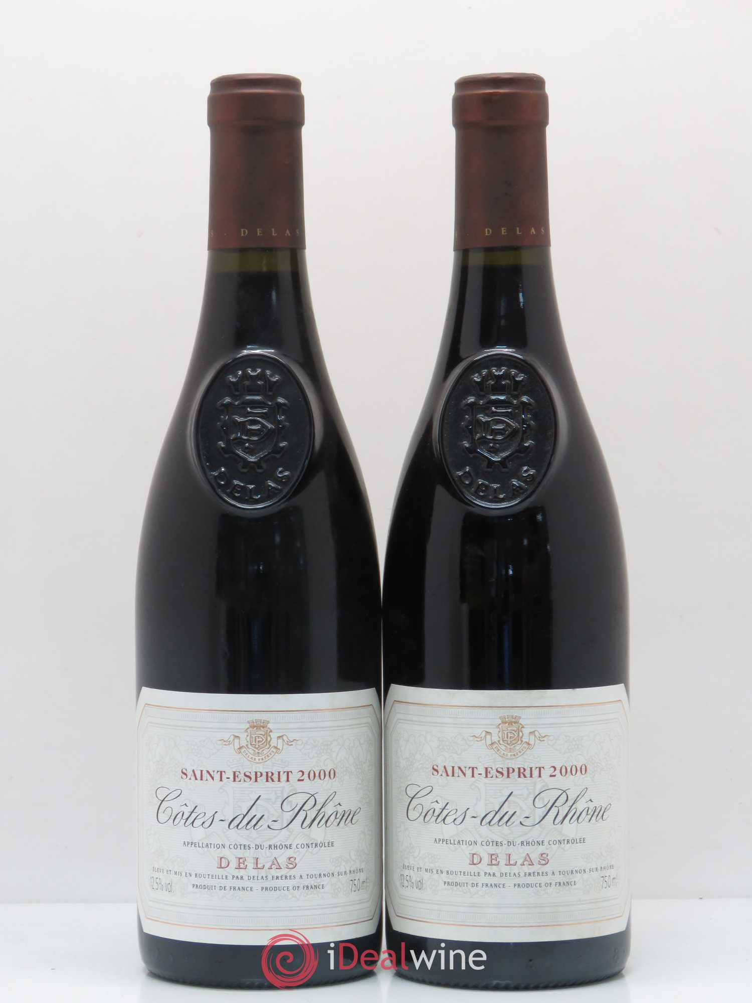 Côtes-du-Rhône Saint Esprit Delas Freres 2000 - Posten von 2 Flaschen - 0