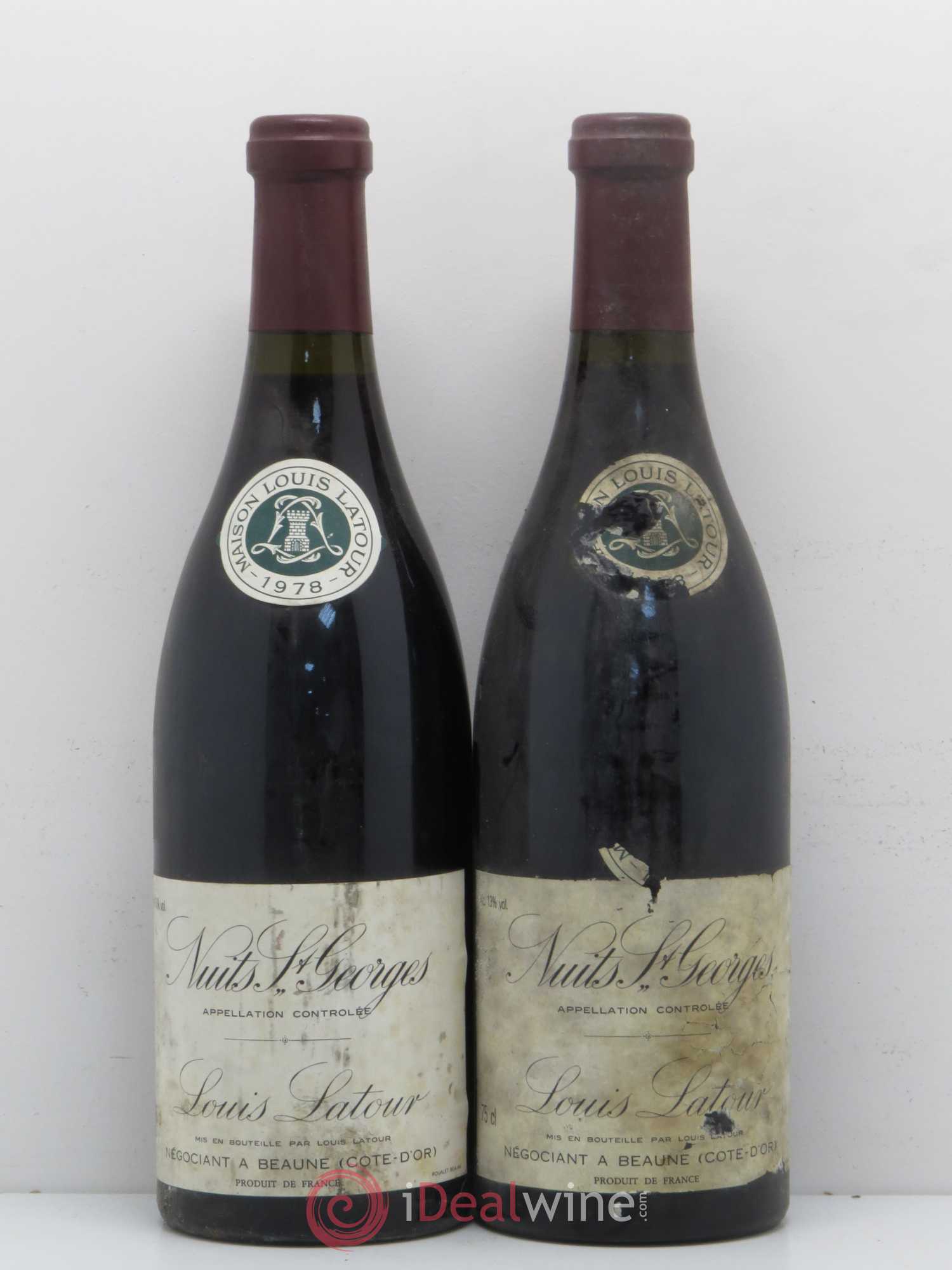 Nuits-Saint-Georges Louis Latour 1978 - Lot de 2 bouteilles - 0