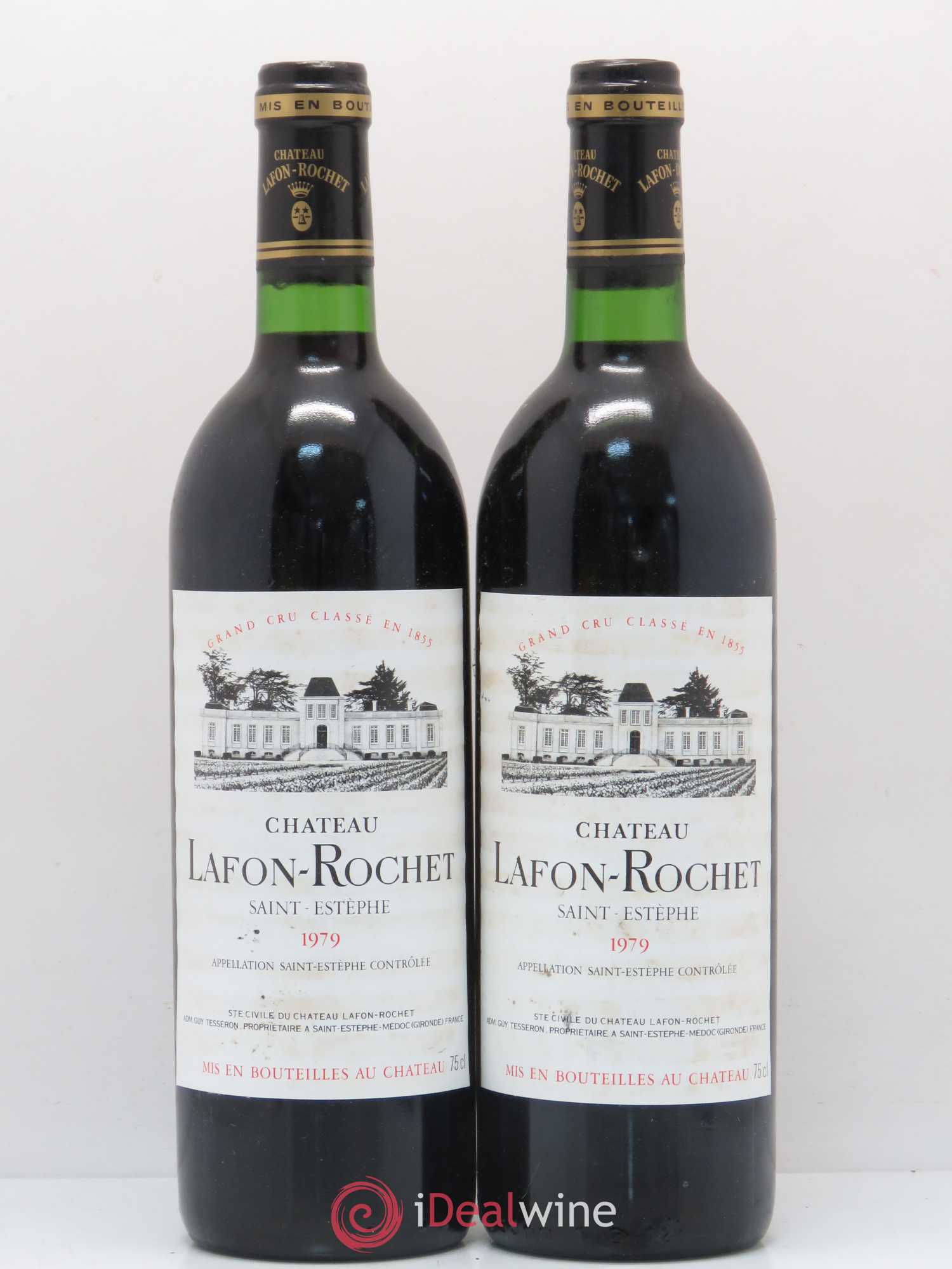 Château Lafon Rochet 4ème Grand Cru Classé 1979 - Lot de 2 bouteilles - 0