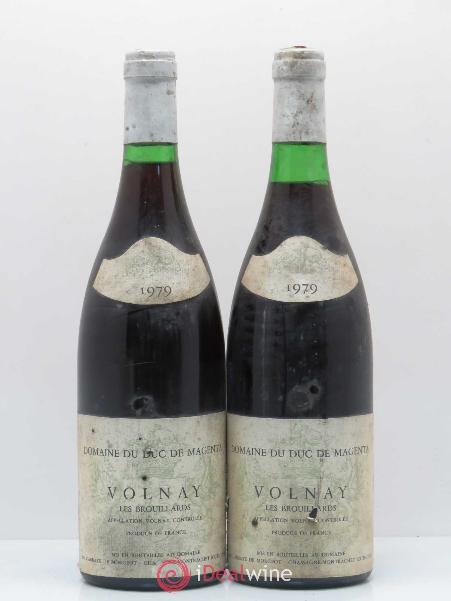 Volnay 1er Cru Les Brouillards Duc de Magenta 1979 - Posten von 2 Flaschen - 0