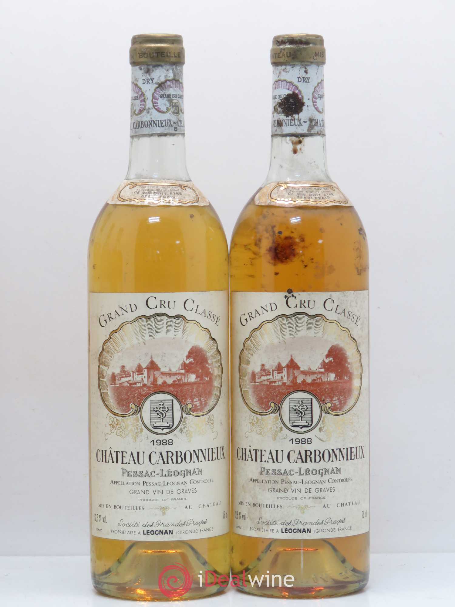 Château Carbonnieux Cru Classé de Graves 1988 - Lot de 5 bouteilles - 2