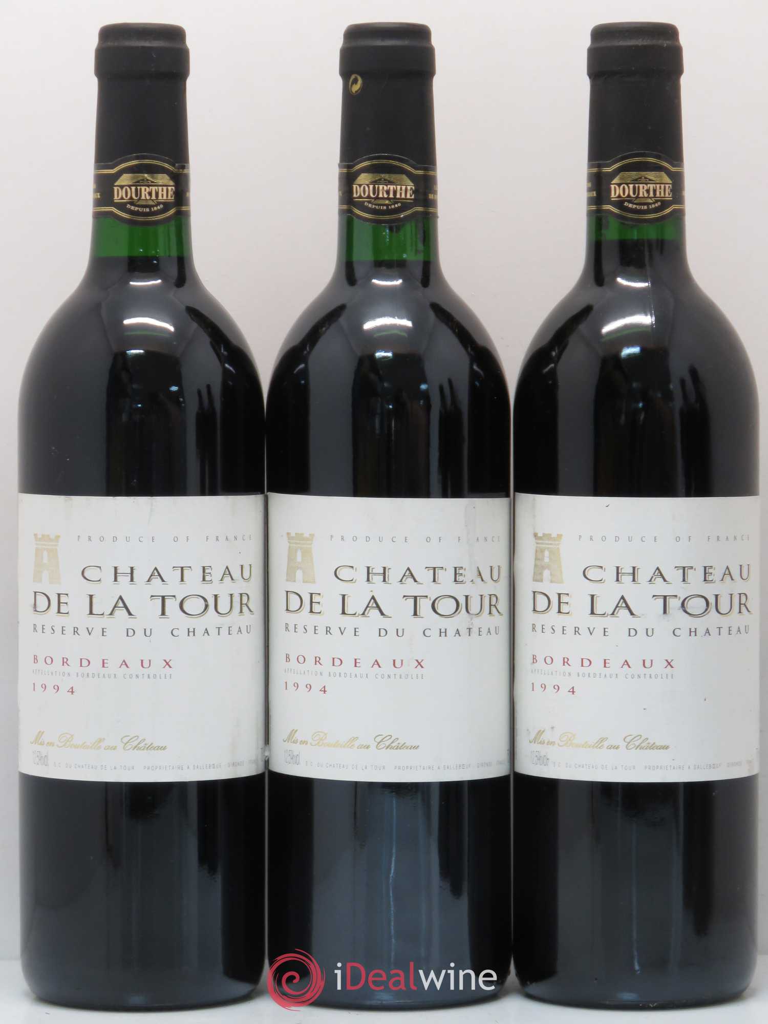 Bordeaux Chateau de La Tour 1994 - Posten von 5 Flaschen - 1