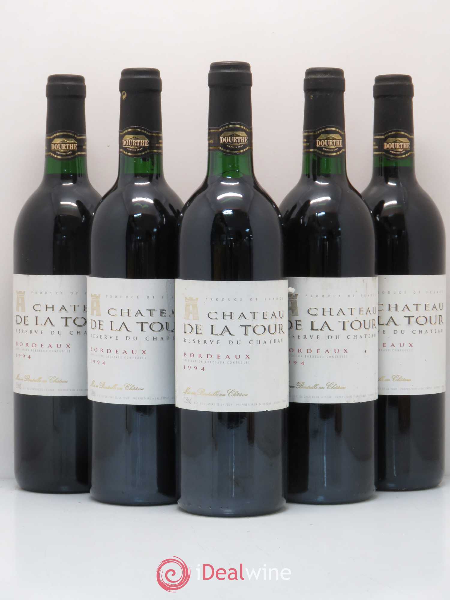 Bordeaux Chateau de La Tour 1994 - Posten von 5 Flaschen - 0
