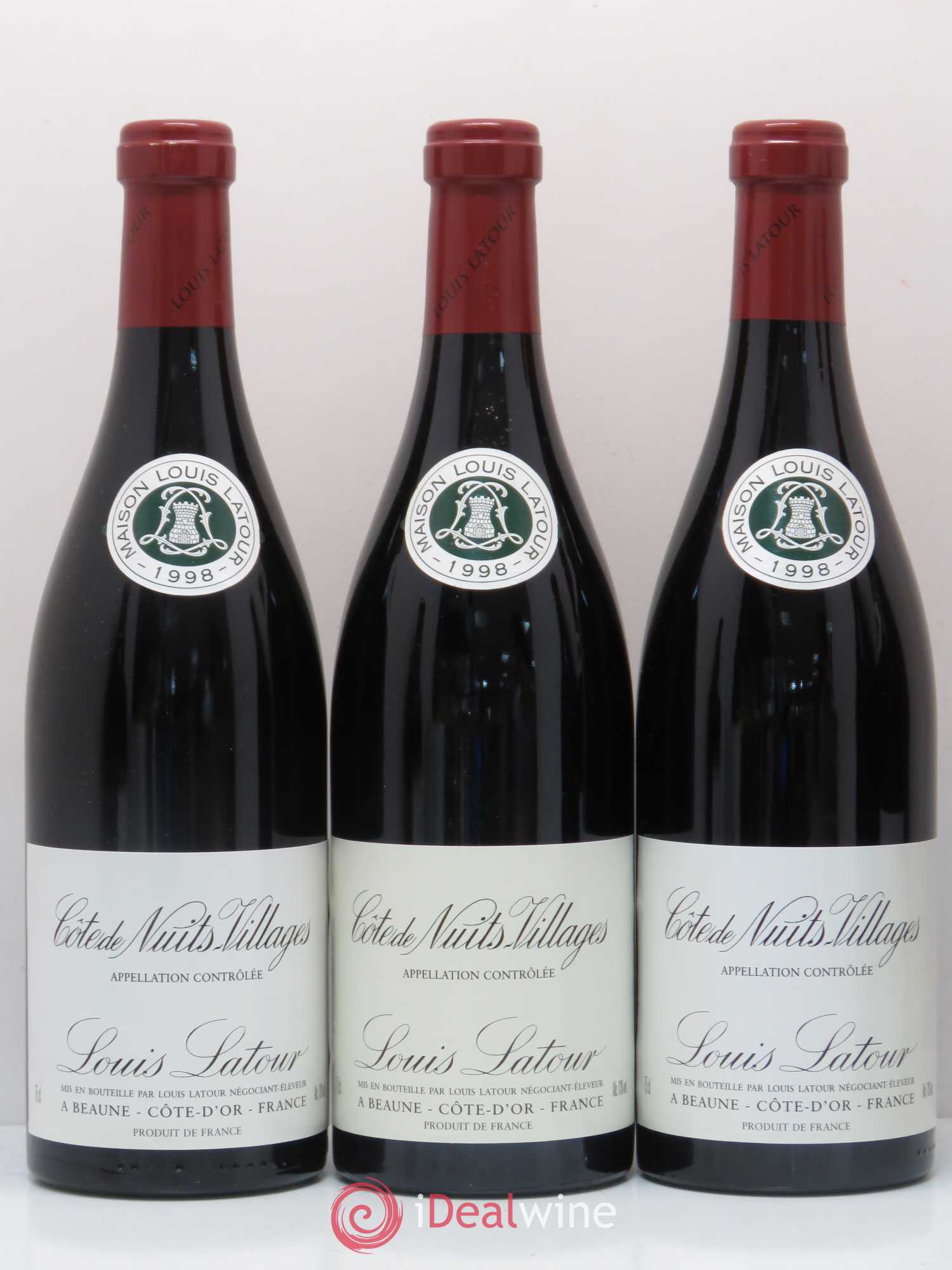 Côte de Nuits-Villages Louis Latour 1998 - Lot de 6 bouteilles - 2