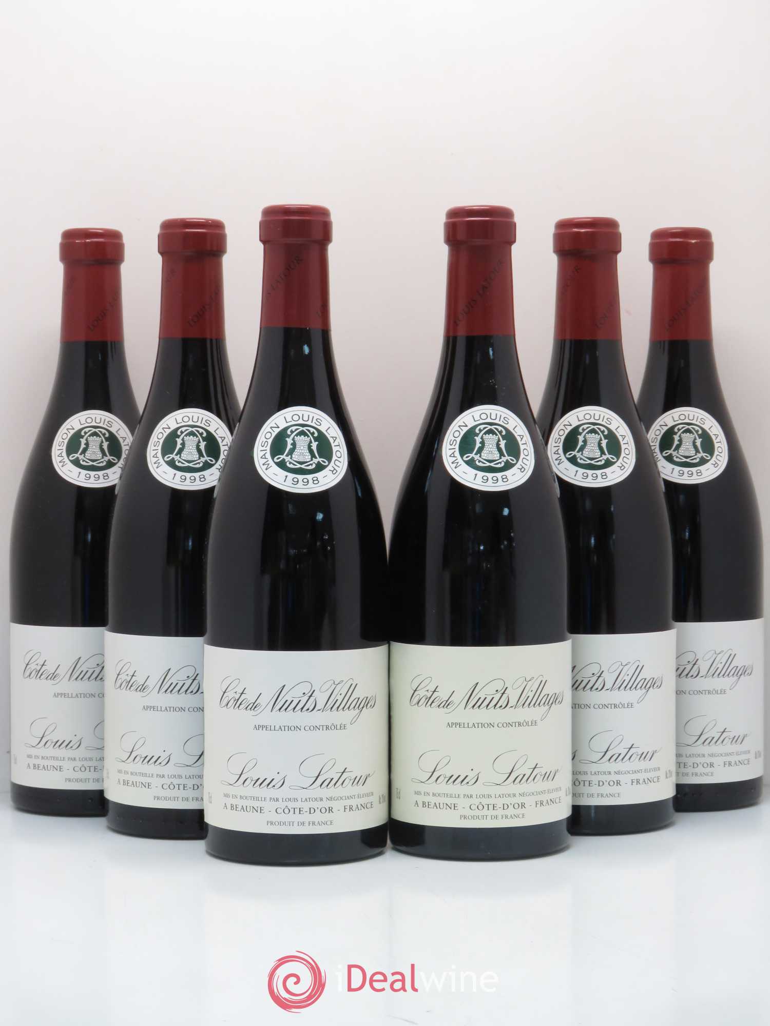 Côte de Nuits-Villages Louis Latour 1998 - Lot de 6 bouteilles - 0