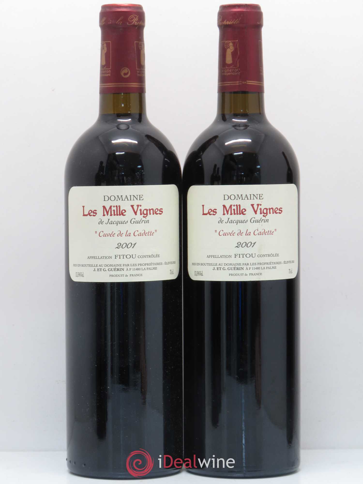 Languedoc Fitou Cuvée de la Cadette Domaine des Milles vignes 2001 - Posten von 5 Flaschen - 2
