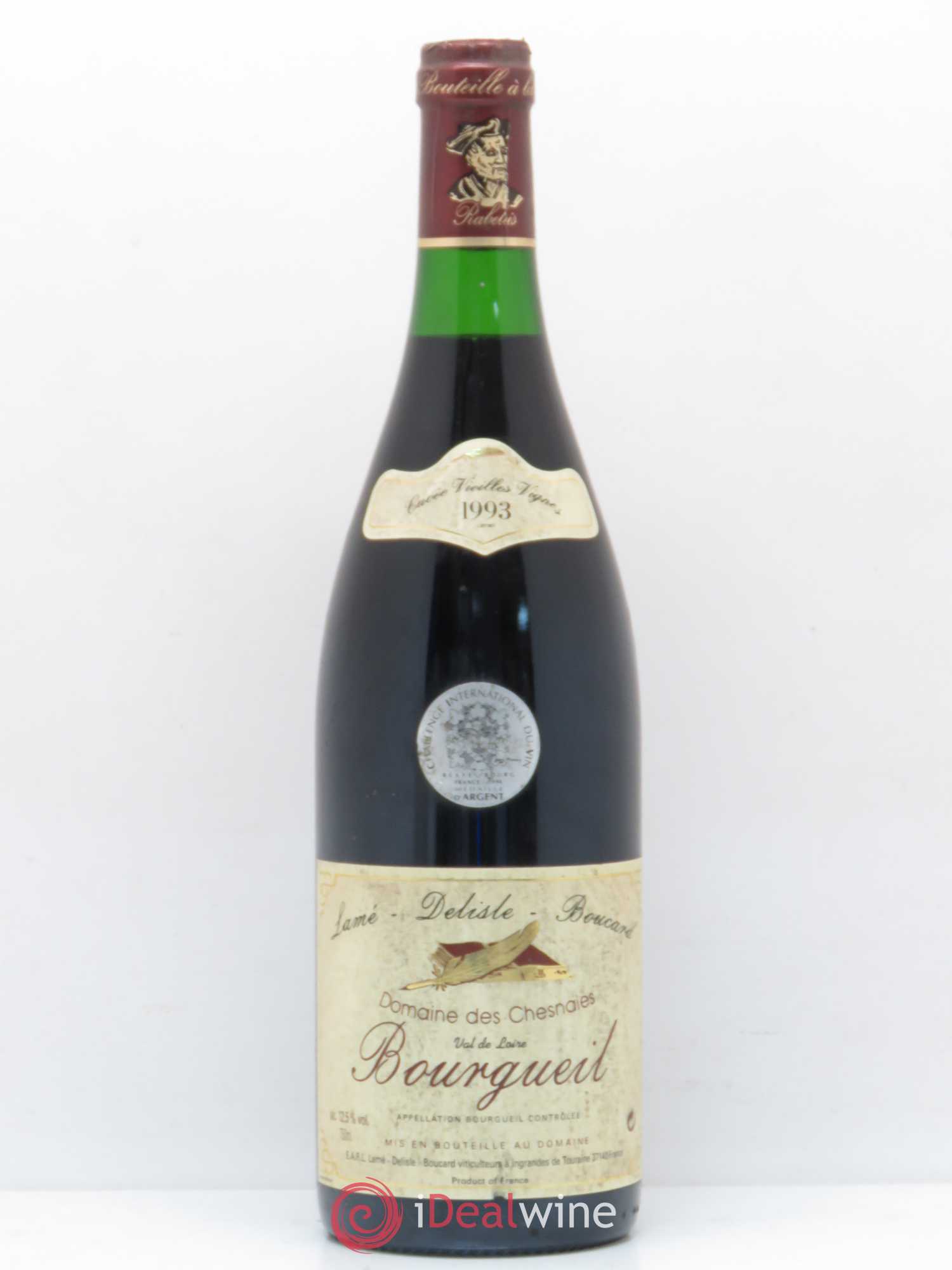 Bourgueil cuvée Vieilles vignes Lame Delille Boucard 1993 - Posten von 1 Flasche - 0