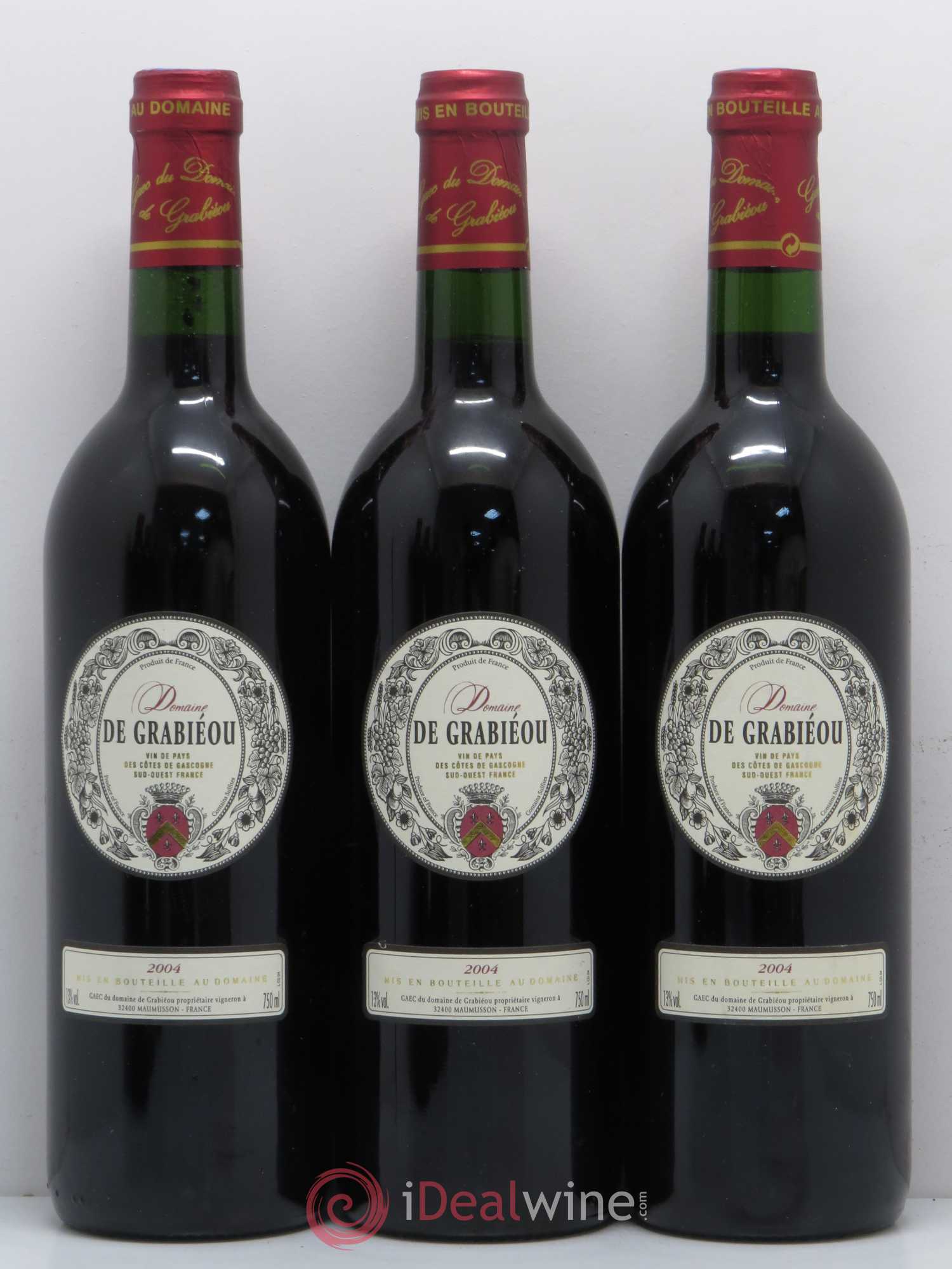 Côtes de Gascogne (VDP des Côtes de Gascogne) Domaine Grabieou (sans prix de réserve) 2004 - Lotto di 6 bottiglie - 1