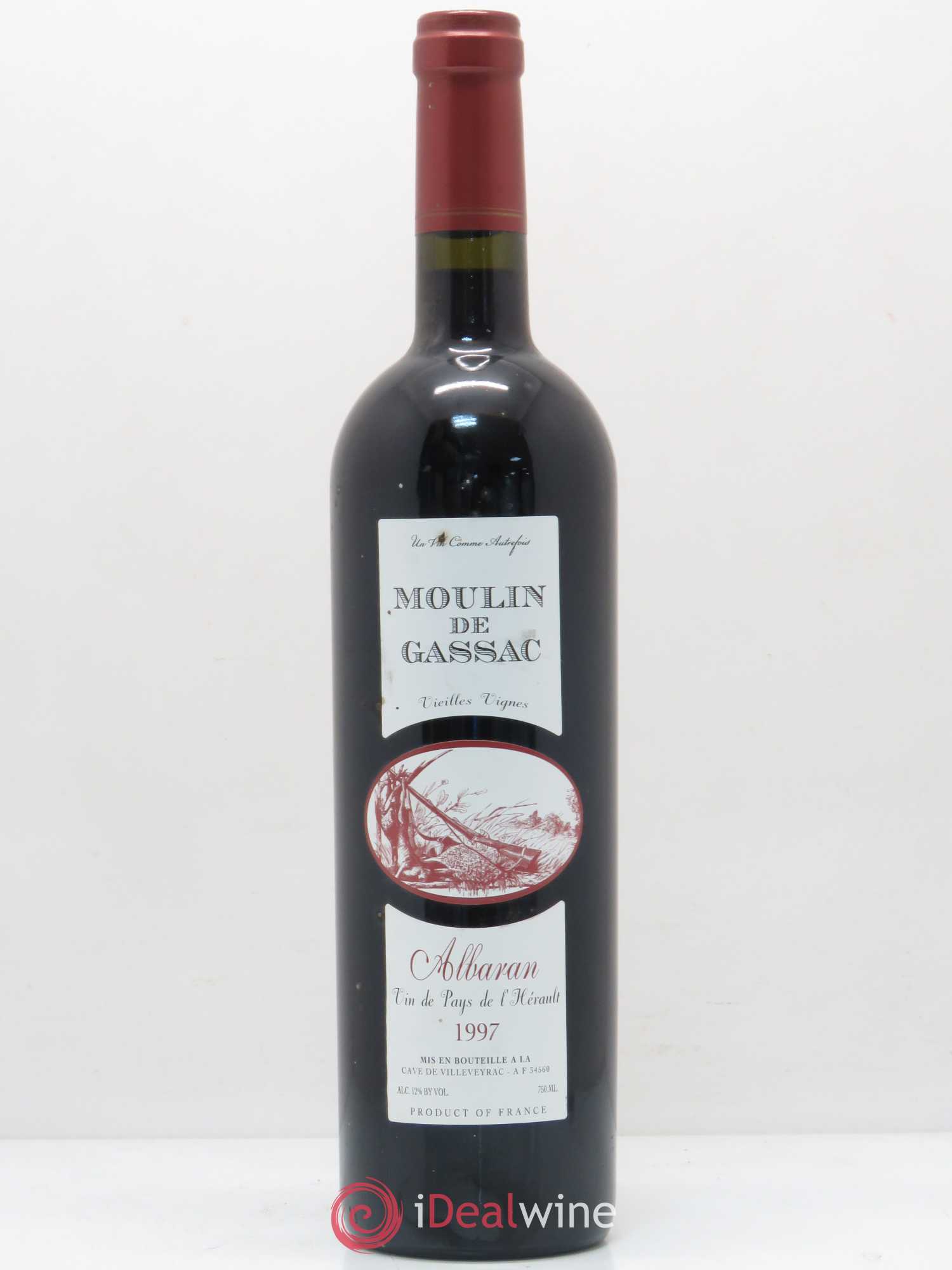 Pays d'Hérault Alberan Moulin de Gassac (sans prix de réserve) 1997 - Posten von 1 Flasche - 0