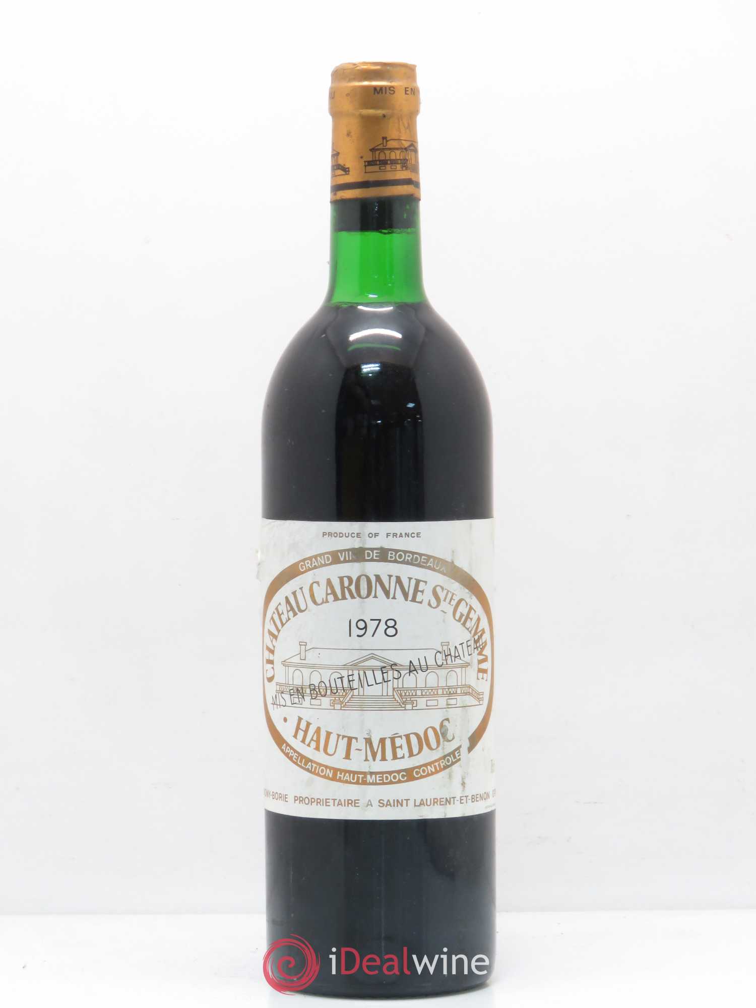 Château Caronne Sainte-Gemme Cru Bourgeois 1978 - Lot de 1 bouteille - 0