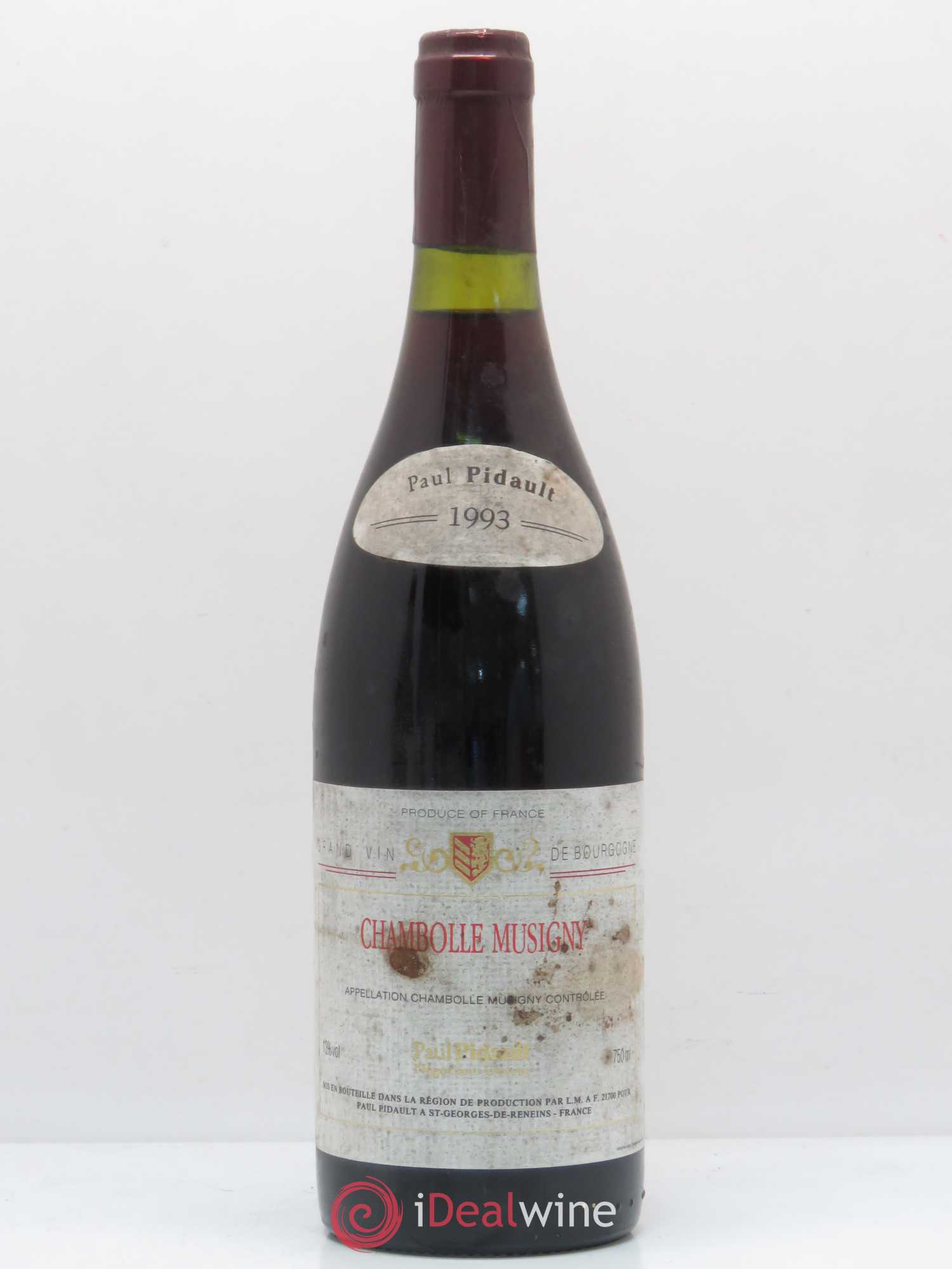 Chambolle-Musigny P. Pidault 1993 - Posten von 1 Flasche - 0