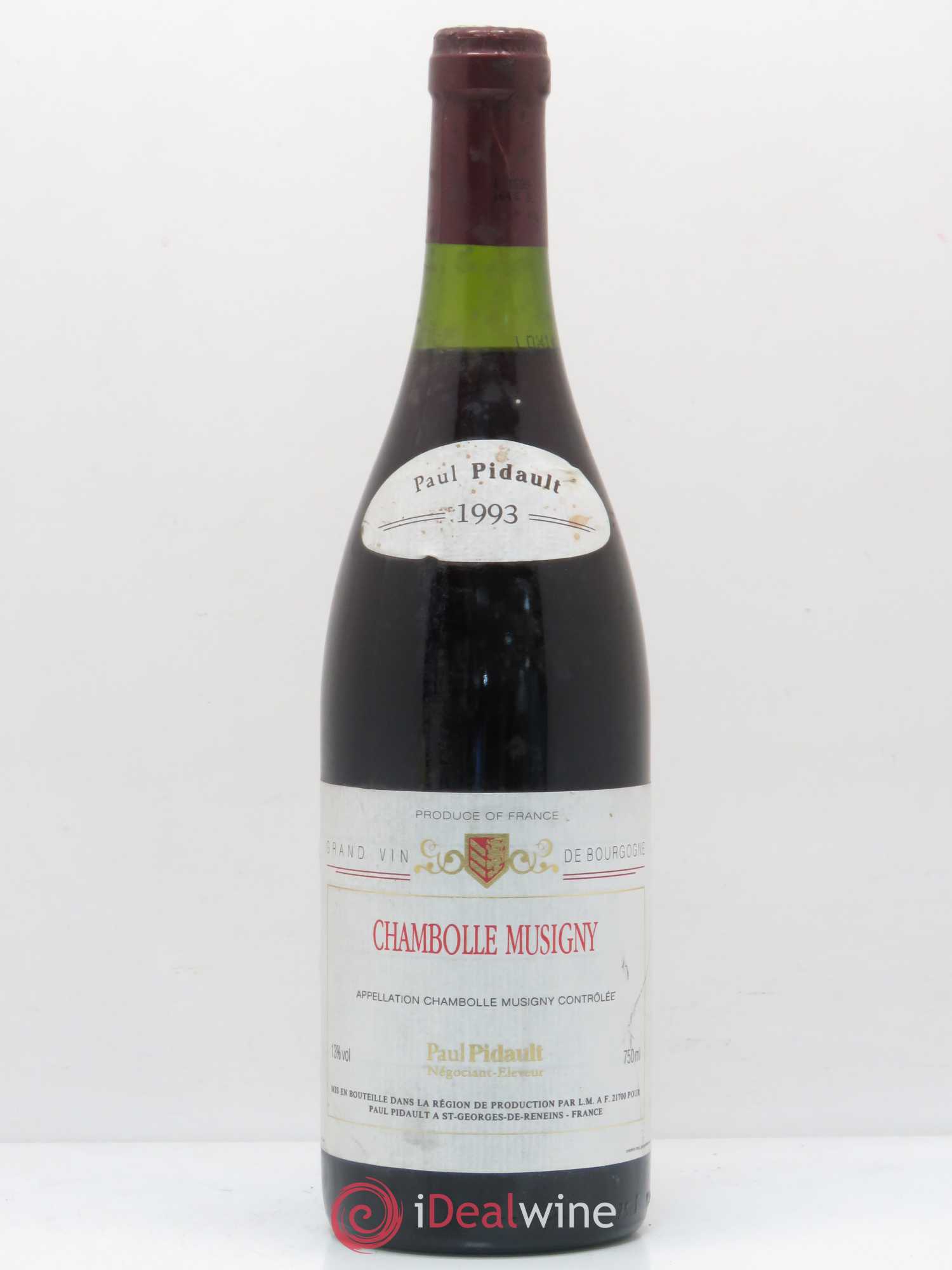 Chambolle-Musigny P. Pidault 1993 - Lot de 1 bouteille - 0
