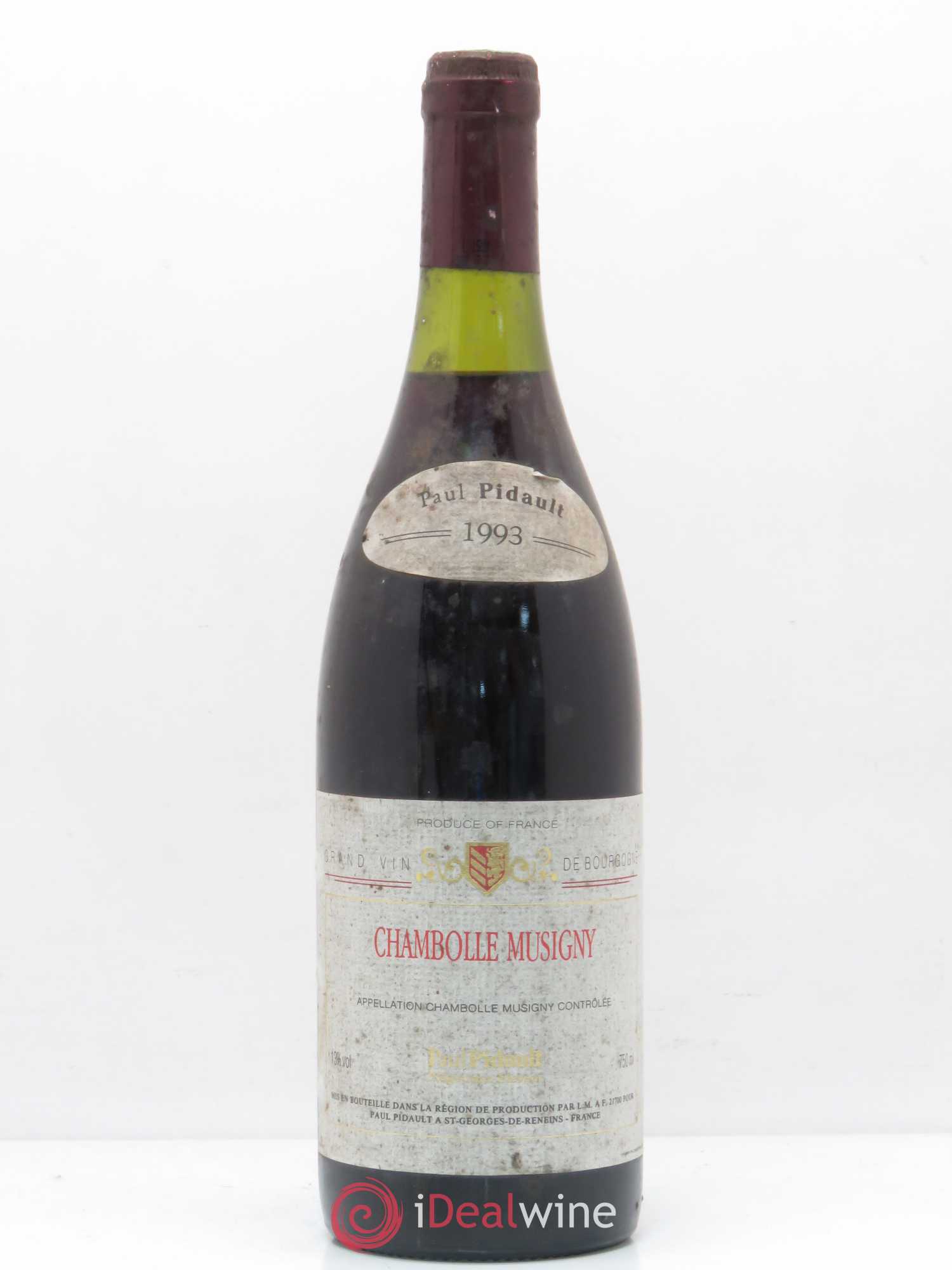 Chambolle-Musigny P. Pidault 1993 - Lot de 1 bouteille - 0