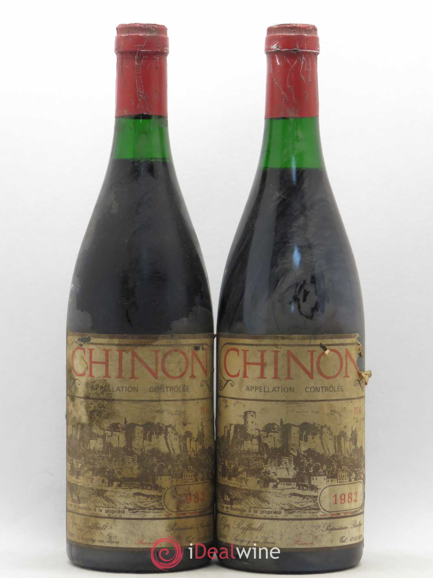 Chinon Olga Raffault 1982 - Lot of 2 bottles - 0