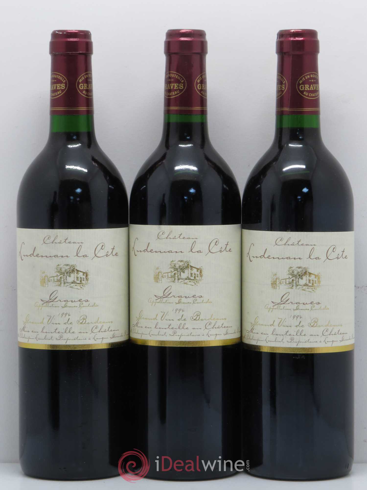 Graves Château Luderman La Côte (sans prix de réserve) 1994 - Posten von 6 Flaschen - 2