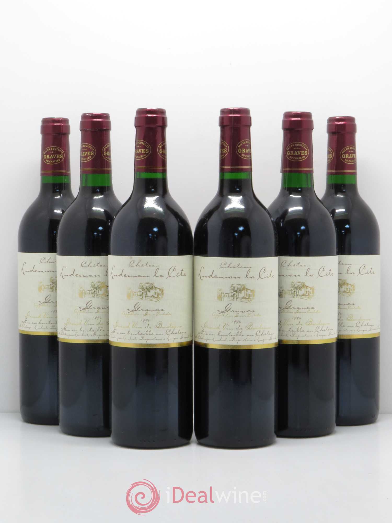 Graves Château Luderman La Côte (sans prix de réserve) 1994 - Posten von 6 Flaschen - 0