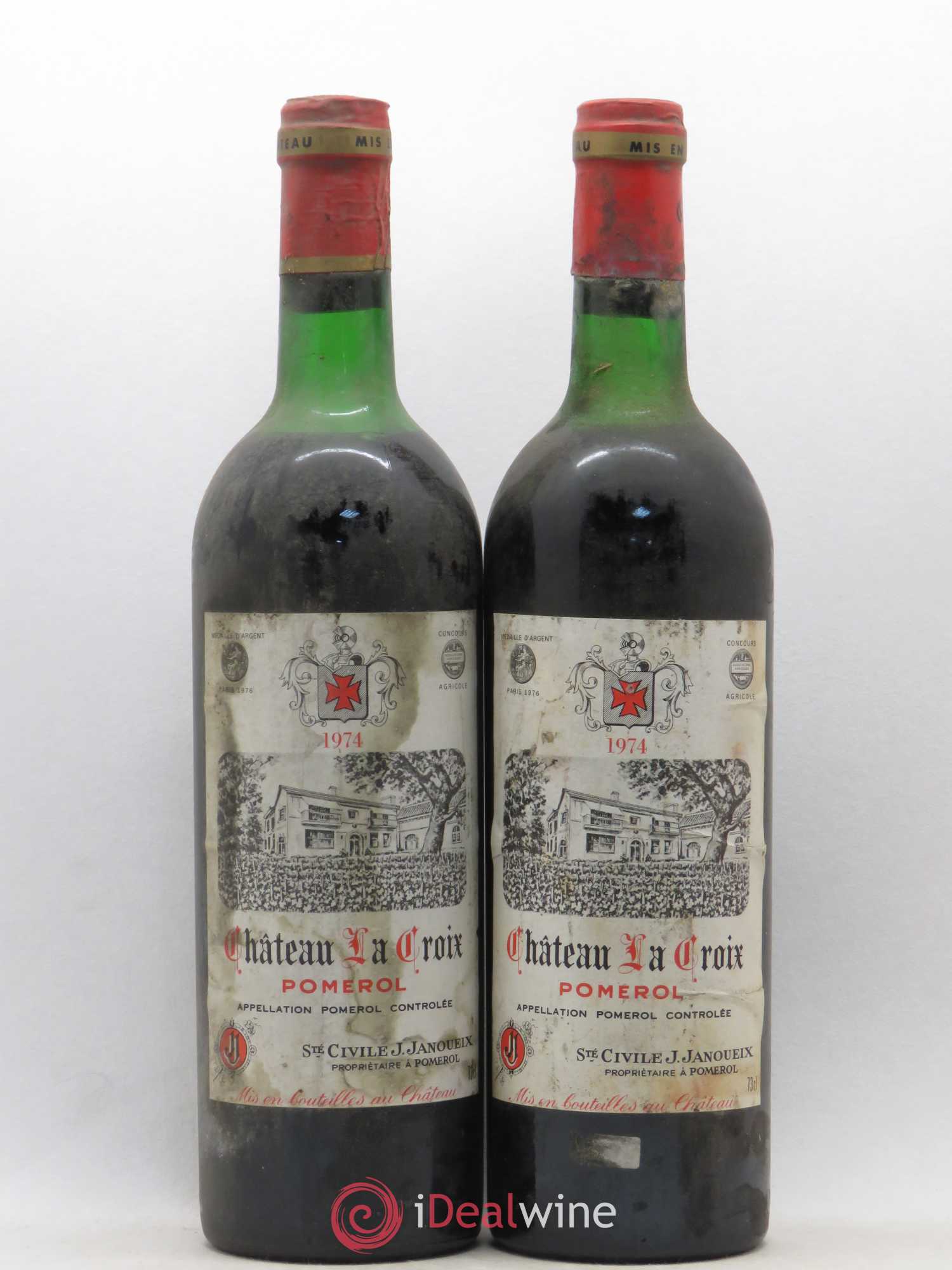 Château la Croix 1974 - Lot de 2 bouteilles - 0