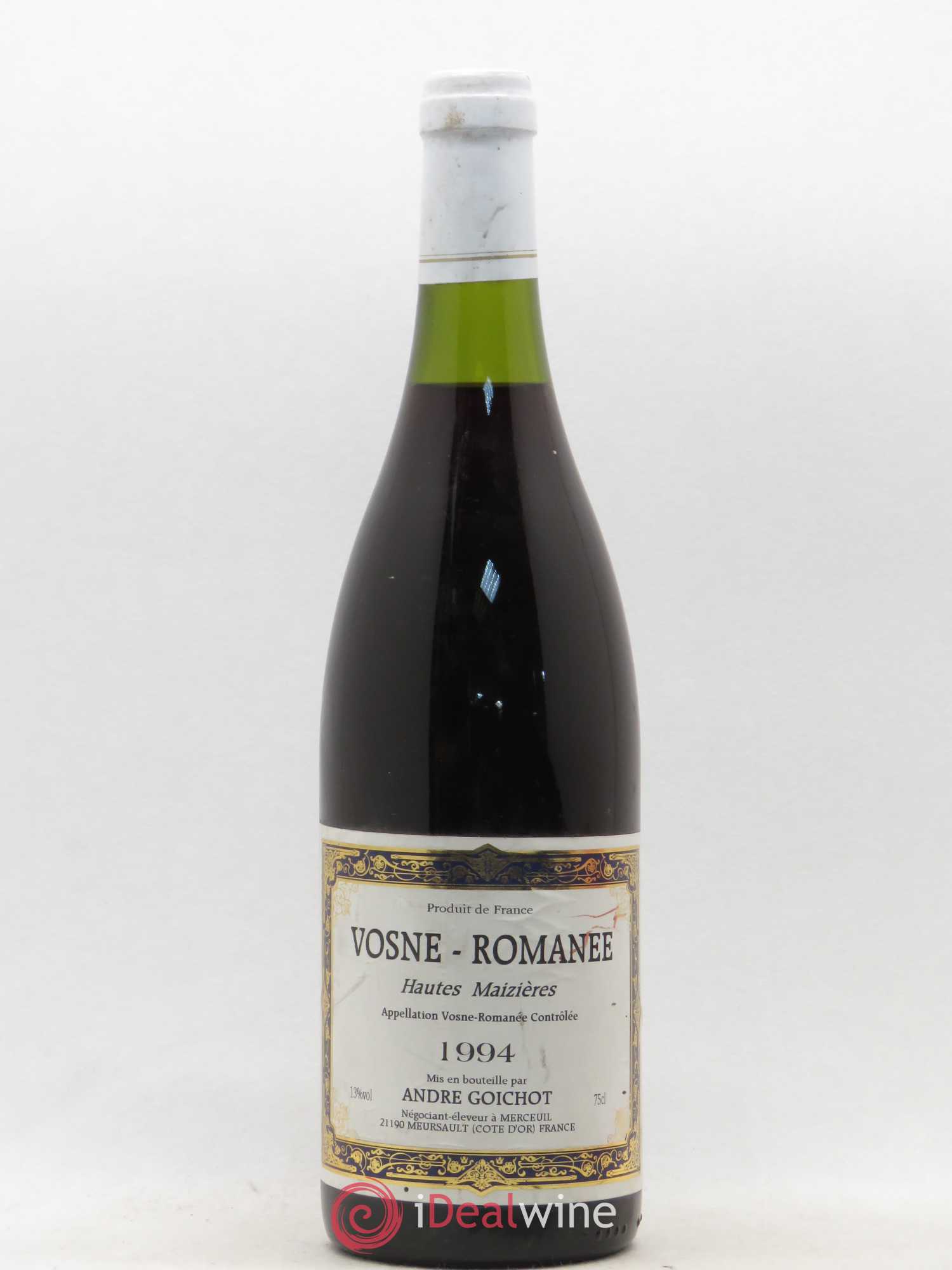 Vosne-Romanée Hautes Maizières Goichot 1994 - Posten von 1 Flasche - 0