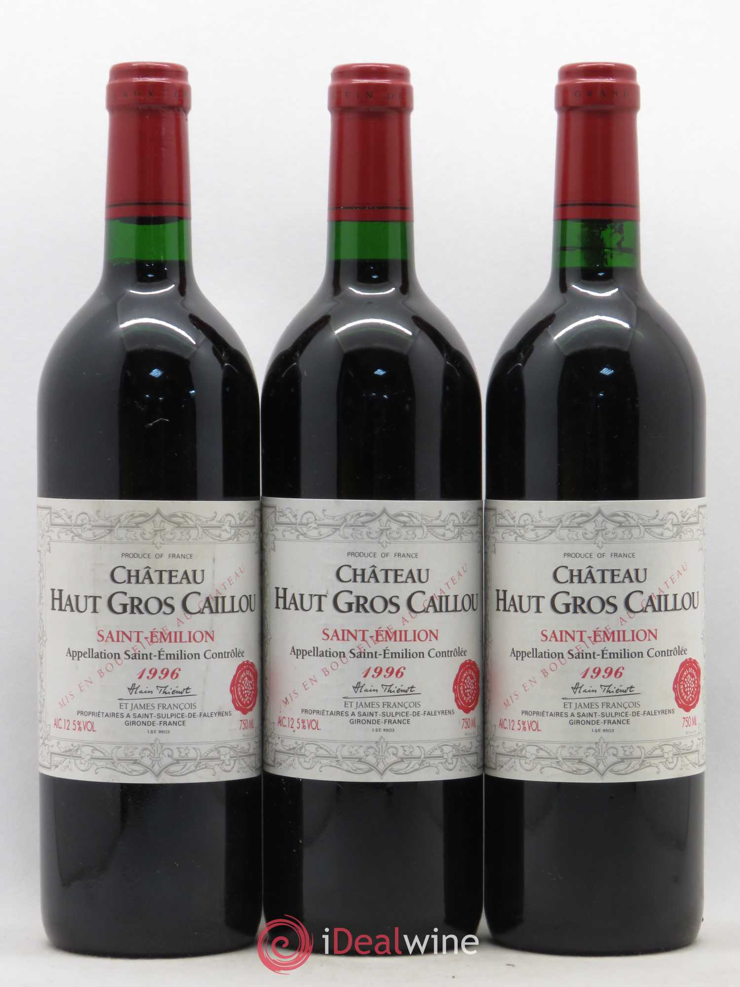 Château Haut Gros Caillou 1996 - Lot of 6 bottles - 2