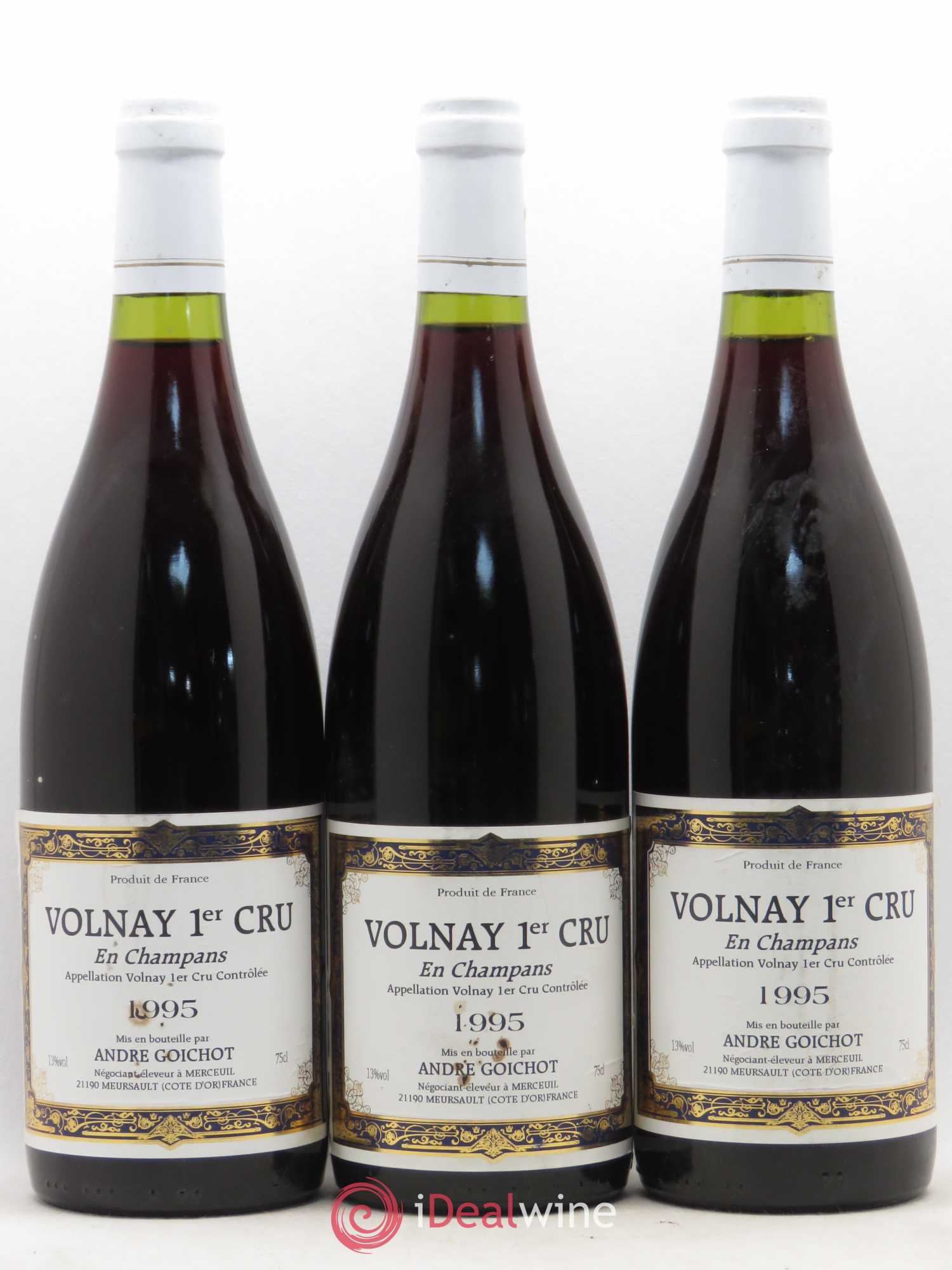 Volnay 1er Cru En Champans Goichot 1995 - Lot de 6 bouteilles - 1