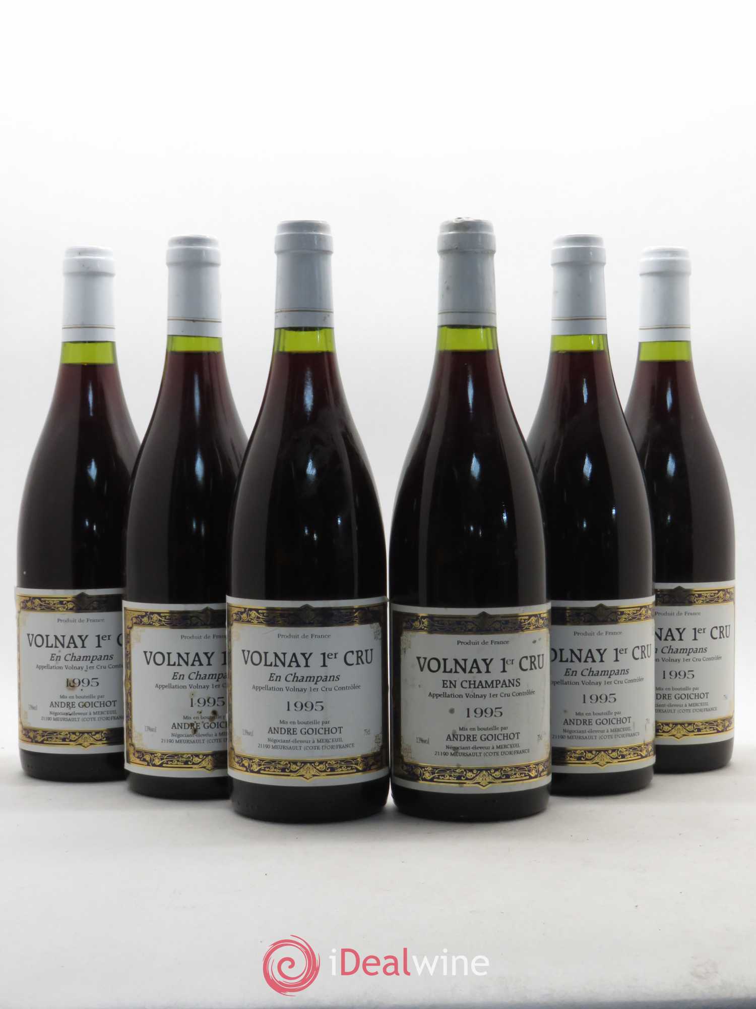 Volnay 1er Cru En Champans Goichot 1995 - Lot de 6 bouteilles - 0