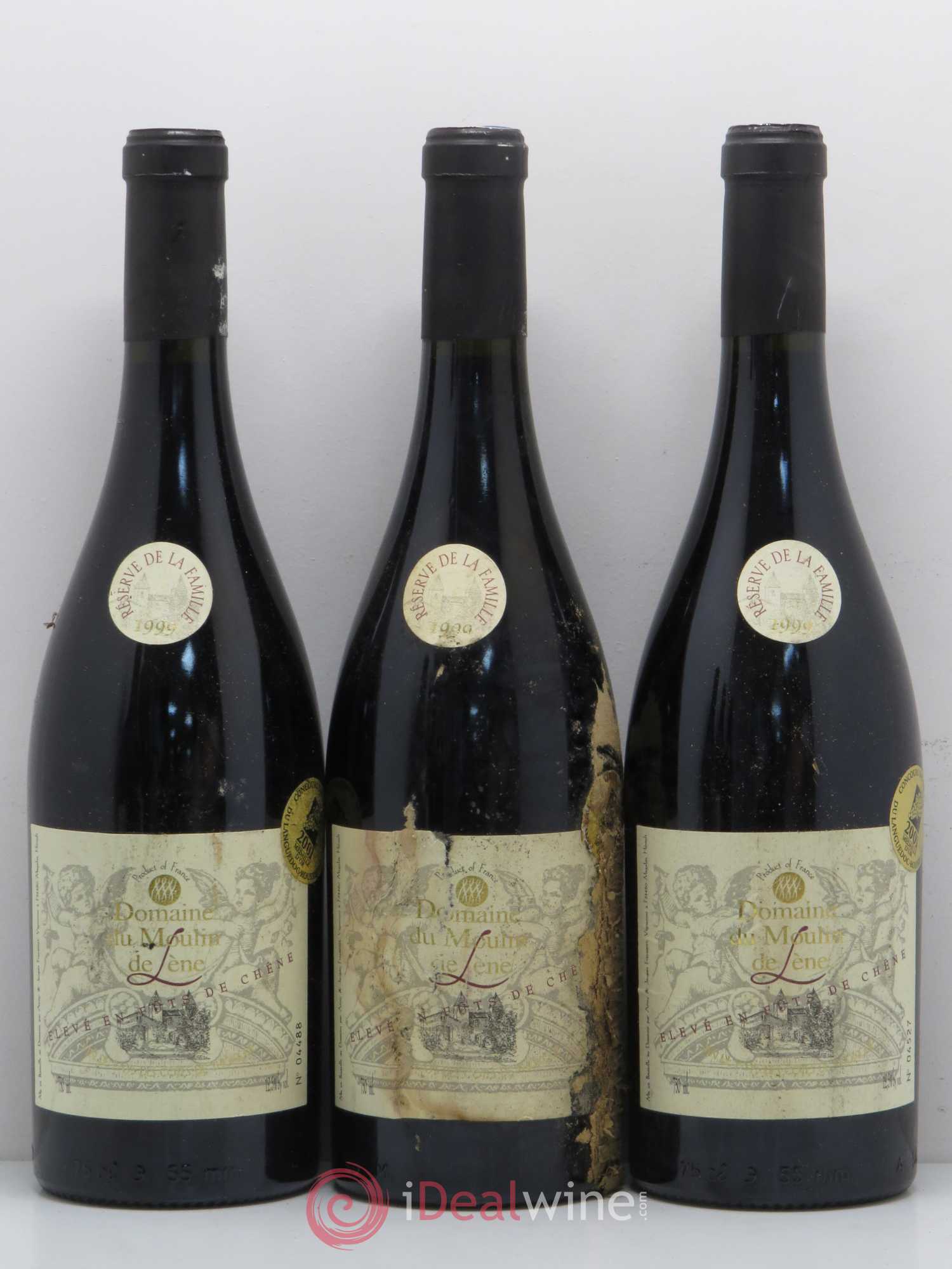 Languedoc Côtes de Thongue Réserve de la famille Domaine du Moulin de Lène (sans prix de réserve) 1999 - Posten von 6 Flaschen - 1
