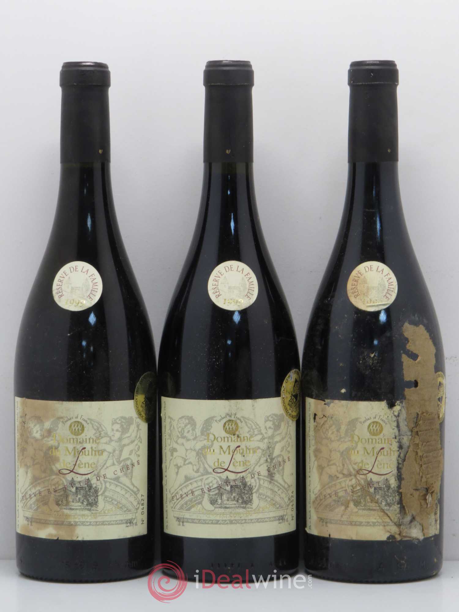 Languedoc Côtes de Thongue Réserve de la famille Domaine du Moulin de Lène (sans prix de réserve) 1999 - Posten von 6 Flaschen - 2