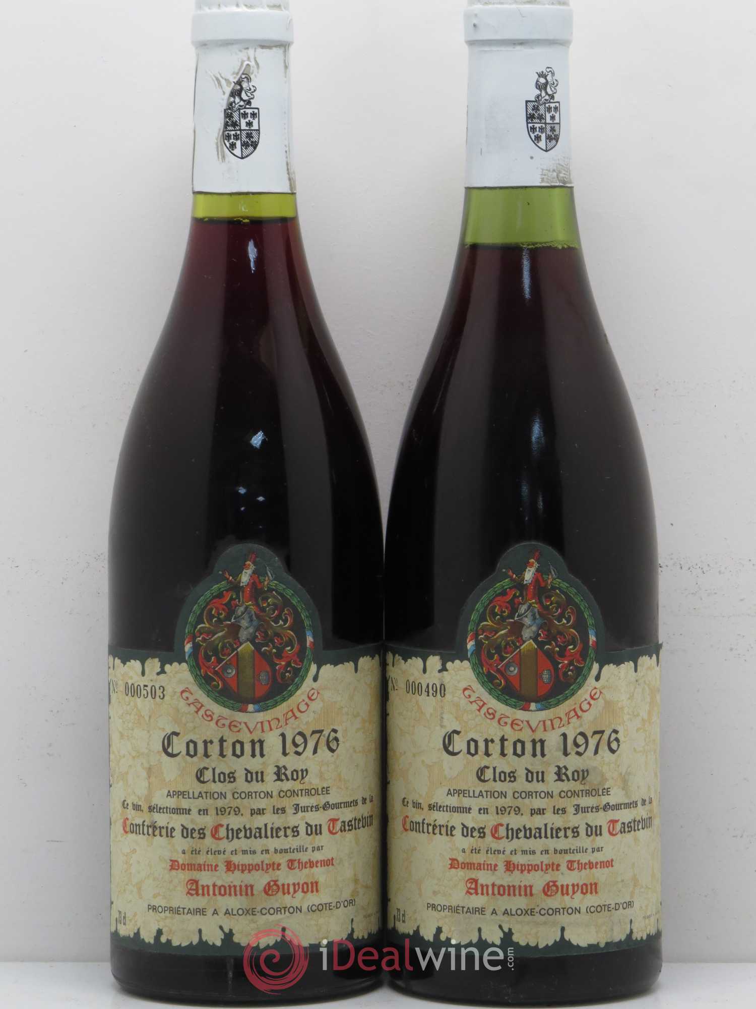 Corton Grand Cru Clos Du Roy A. Guyon / Tastevinage 1976 - Posten von 2 Flaschen - 0