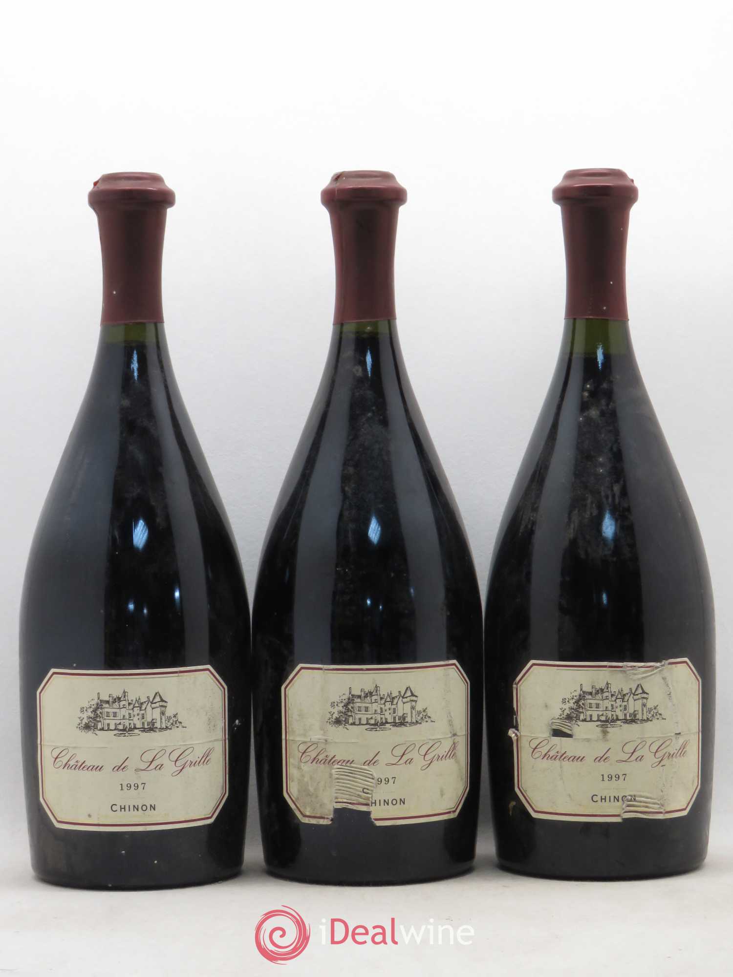 Chinon Château de la Grille 1997 - Lot de 6 bouteilles - 1