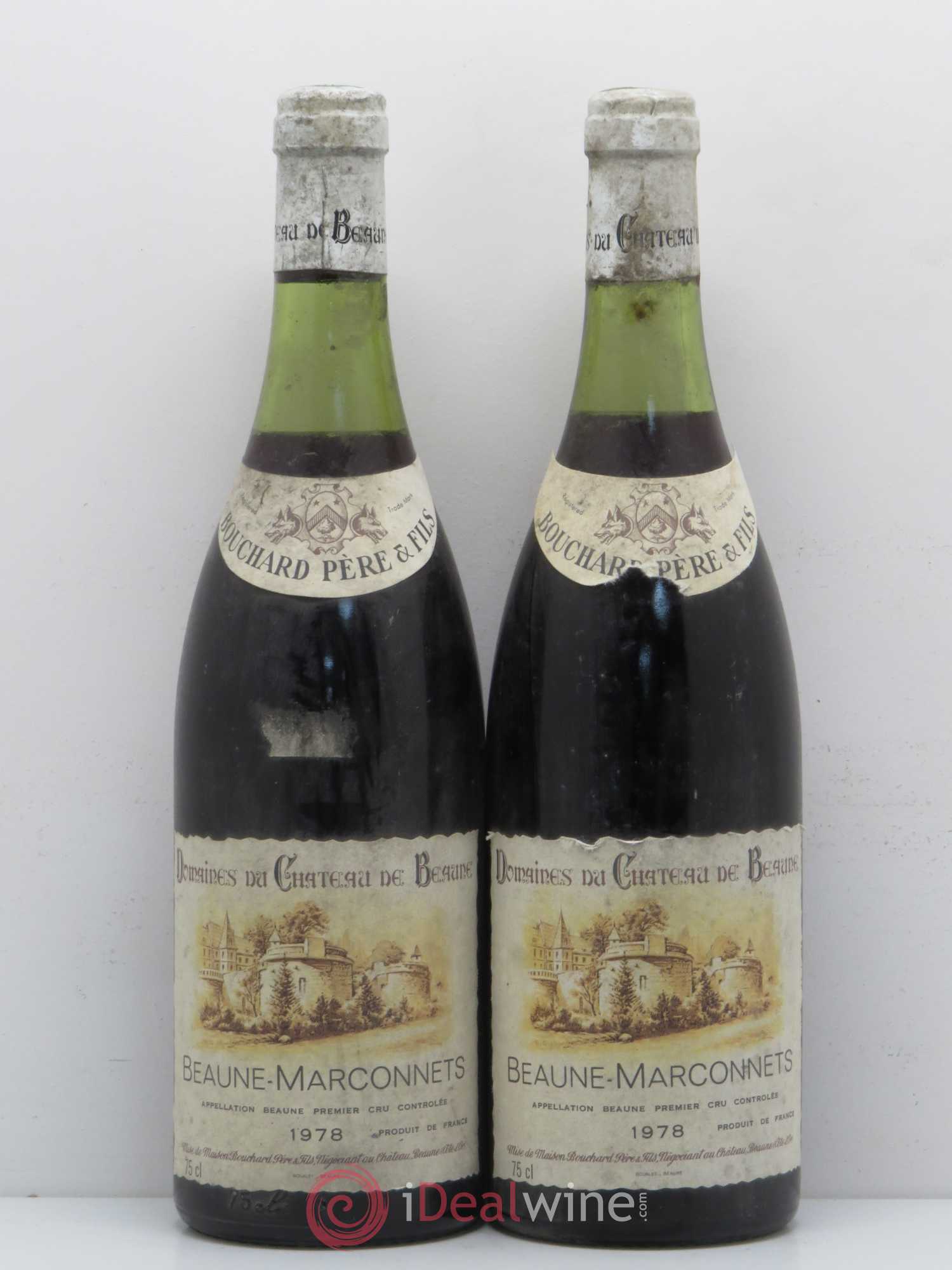 Beaune 1er Cru Marconnets Bouchard Père & Fils Château de Beaune 1978 - Lot de 2 bouteilles - 0