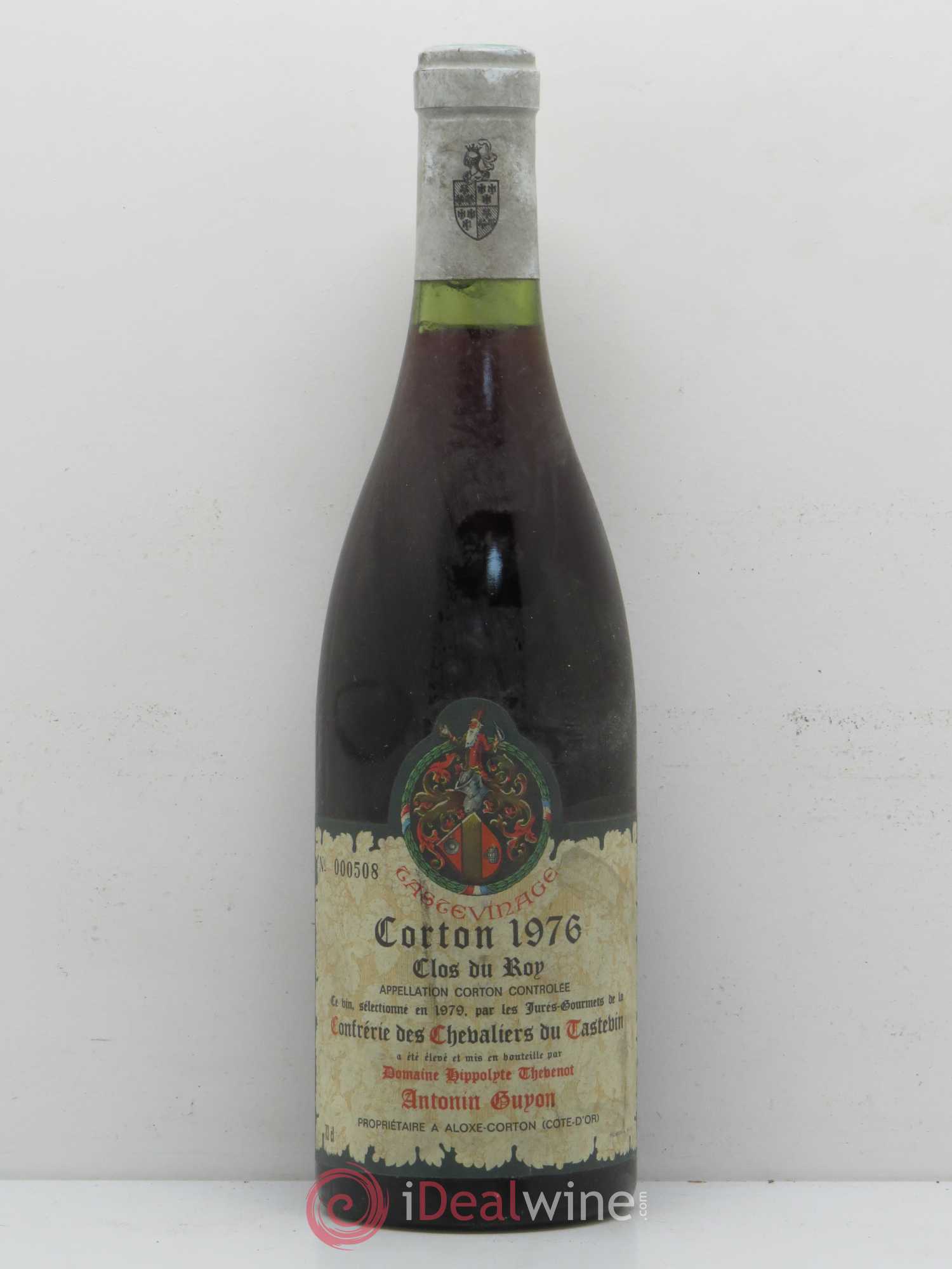 Corton Grand Cru Clos Du Roy A. Guyon / Tastevinage 1976 - Posten von 1 Flasche - 0