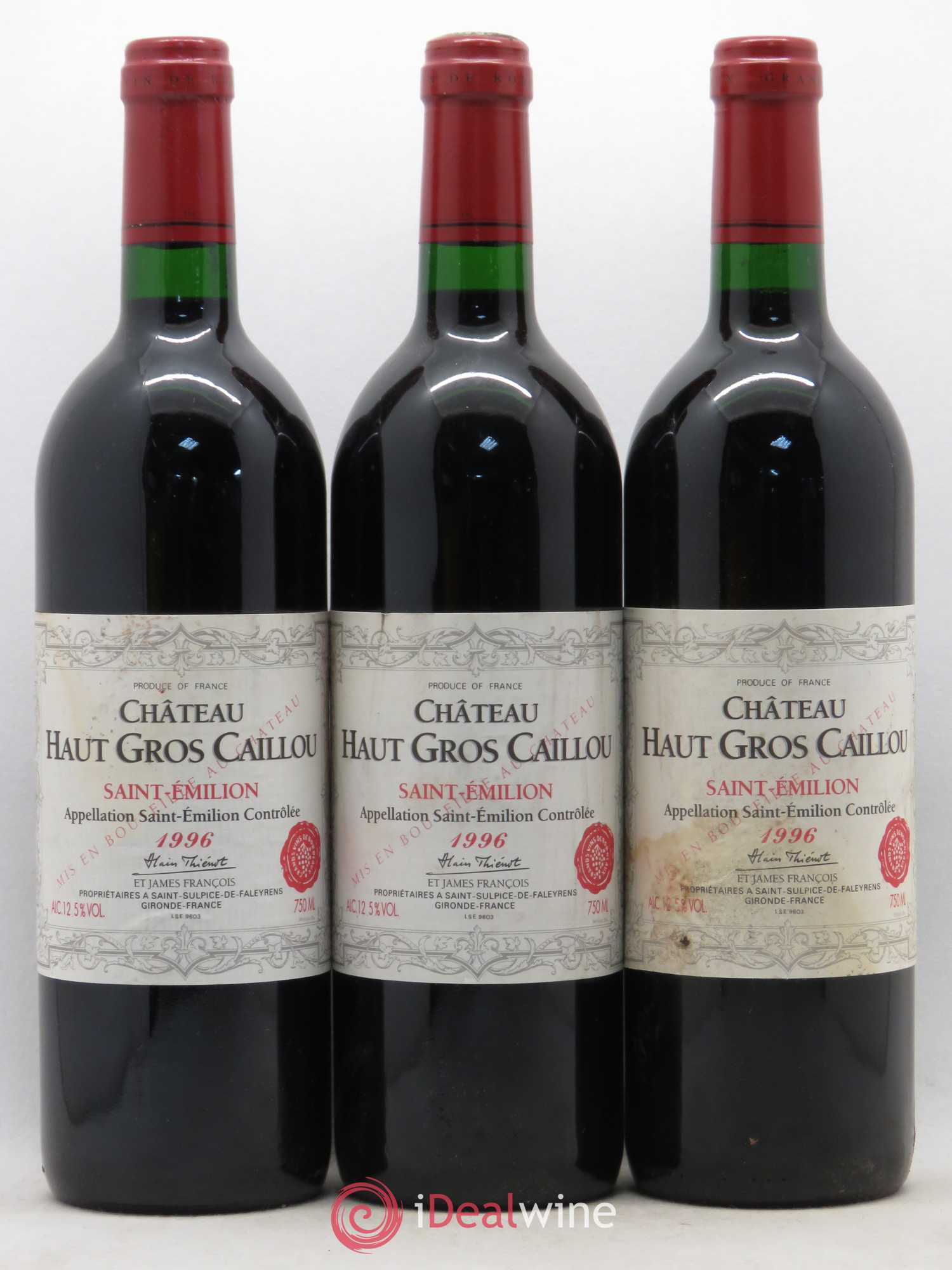 Château Haut Gros Caillou 1996 - Lot de 6 bouteilles - 1