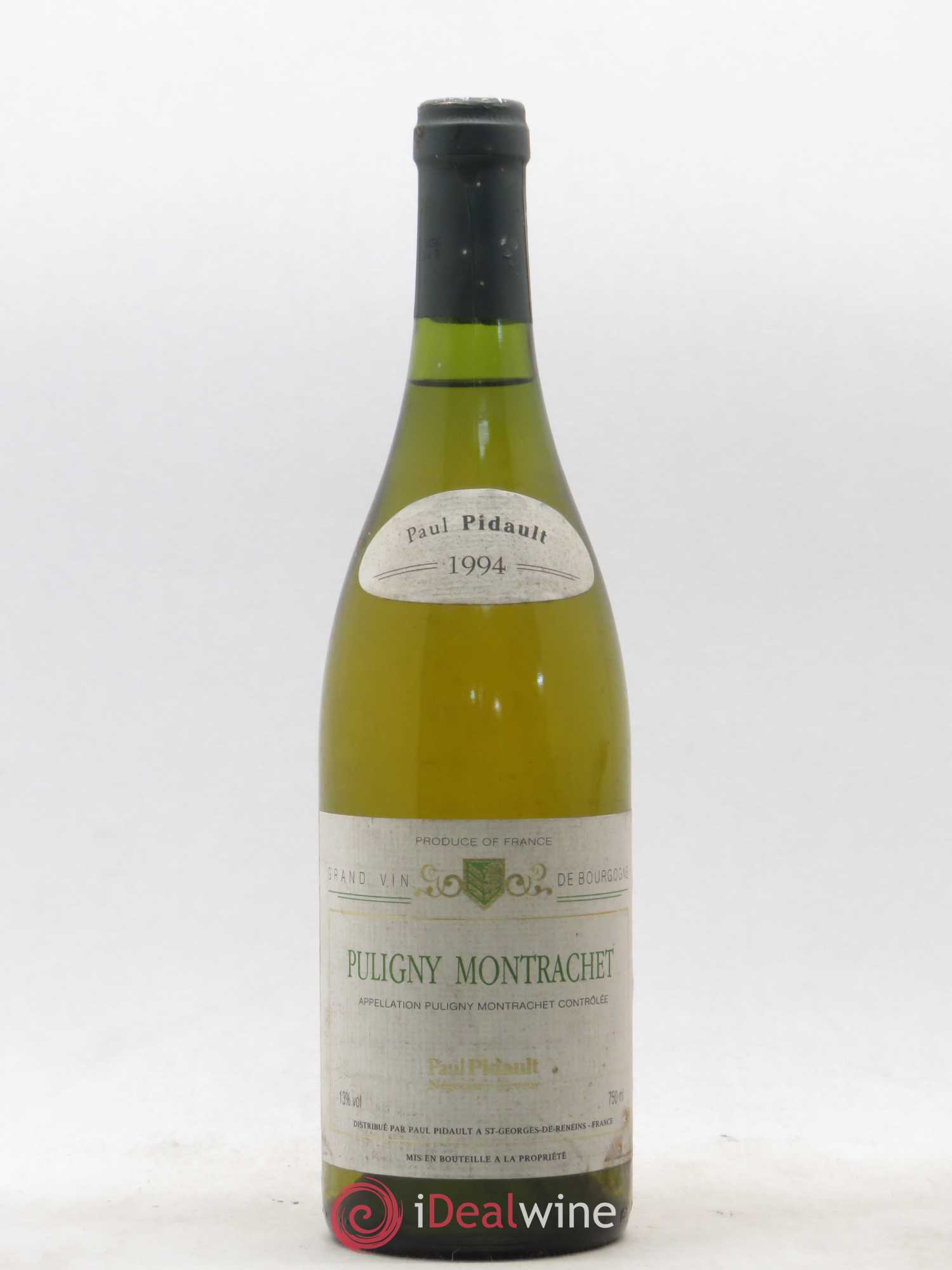 Puligny-Montrachet P. Pidault 1994 - Lot de 1 bouteille - 0