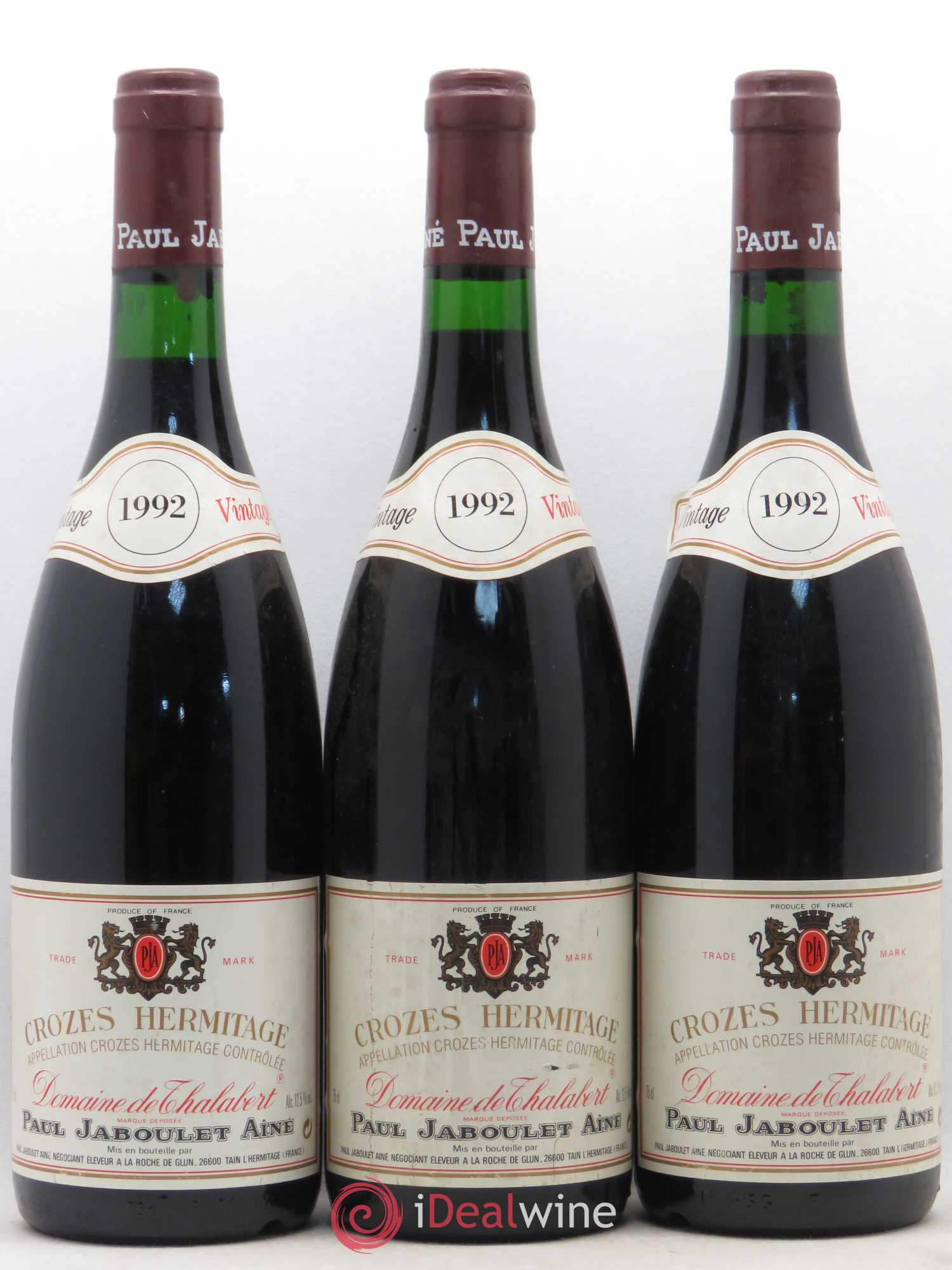 Crozes-Hermitage Domaine de Thalabert Paul Jaboulet Ainé 1992 - Lotto di 6 bottiglie - 2