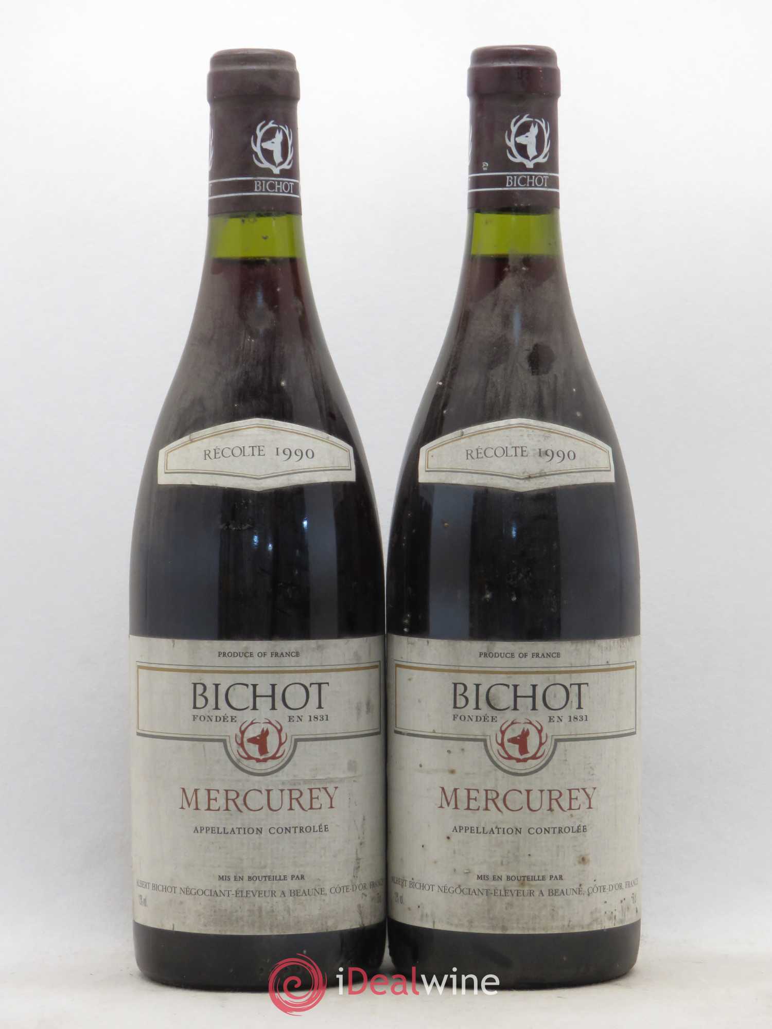 Mercurey Albert Bichot 1990 - Lot de 5 bouteilles - 2