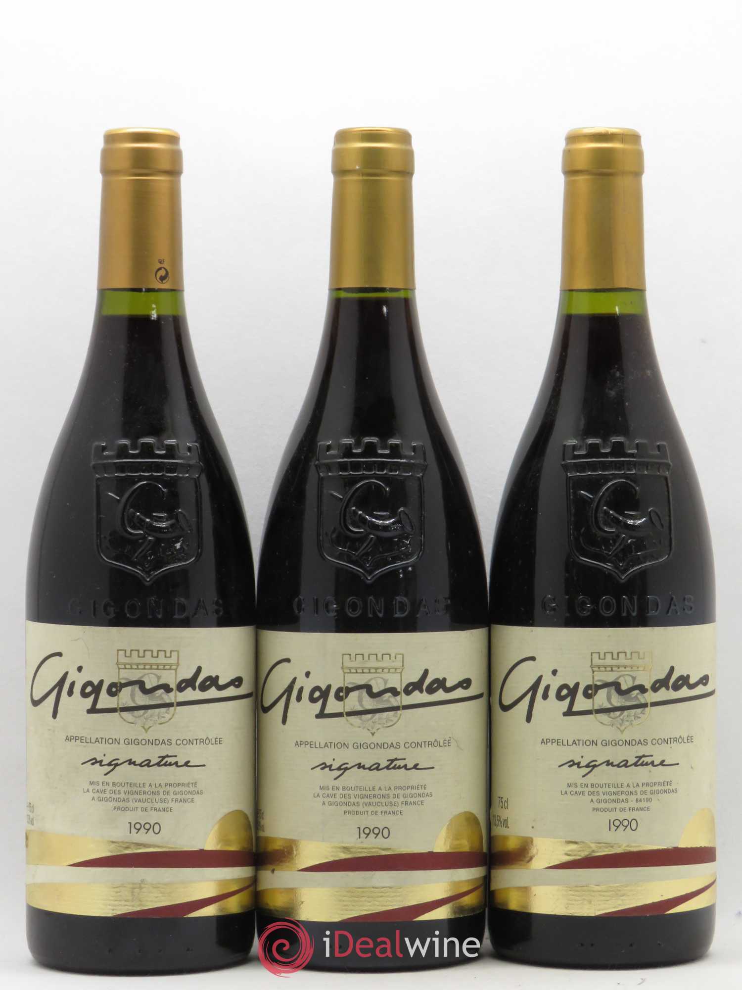 Gigondas Signature Cave des Vignerons de Gigondas 1990 - Lot de 6 bouteilles - 1