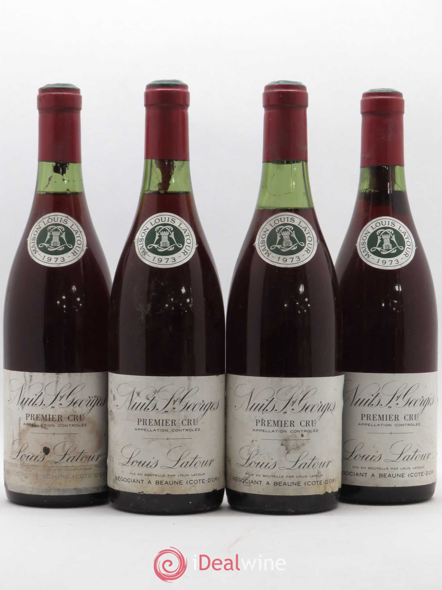 Nuits-Saint-Georges 1er Cru Latour 1973 - Lot de 4 bouteilles - 0