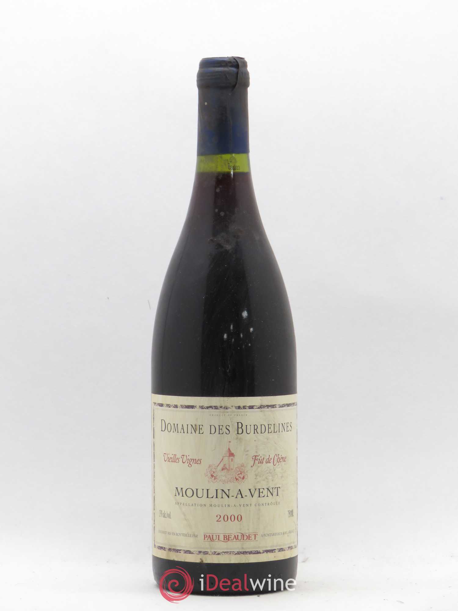 Moulin-à-Vent Domaine des Burdelines Beaudet Vieilles Vignes (sans prix de réserve) 2000 - Posten von 1 Flasche - 0