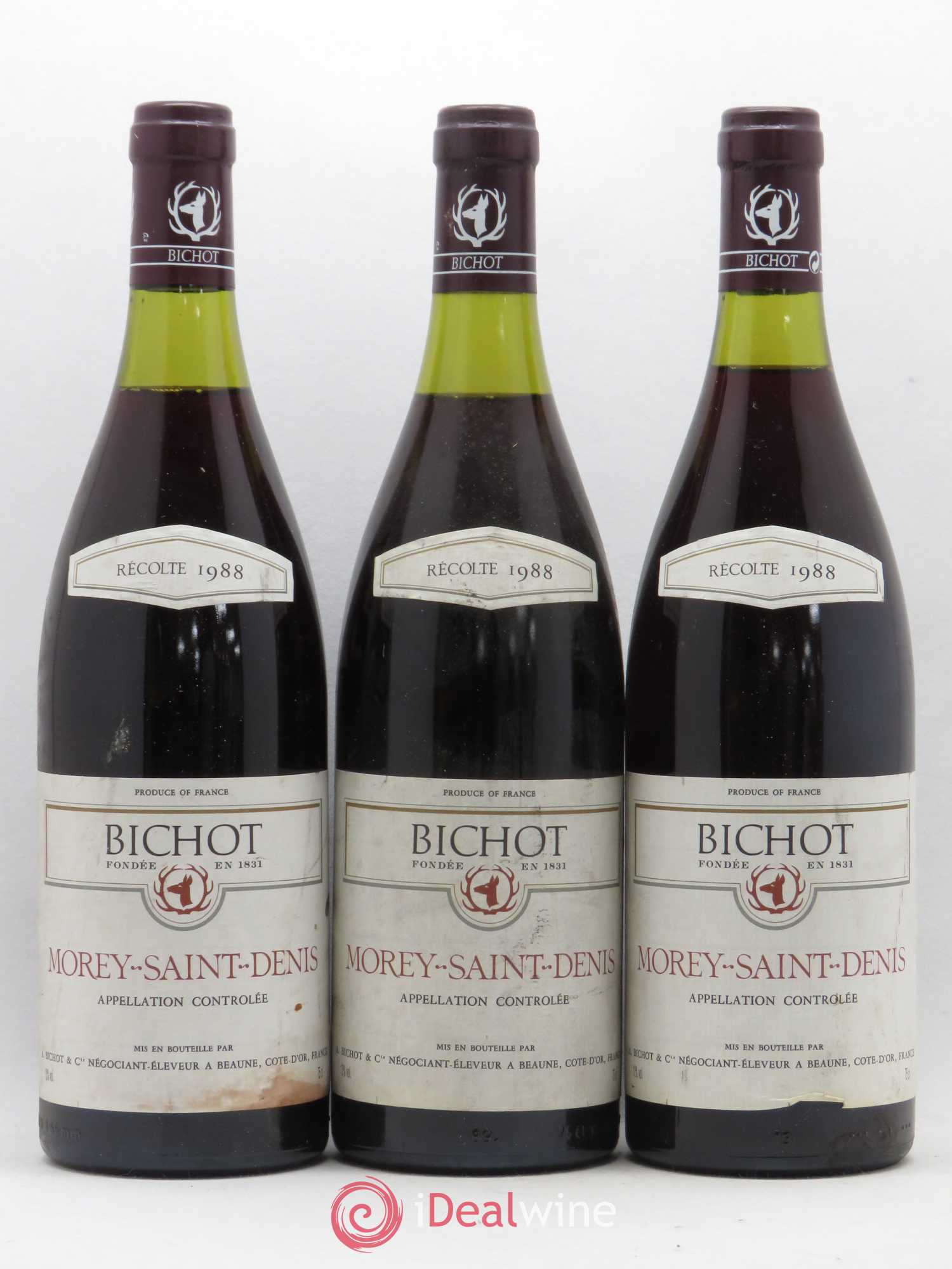 Morey-Saint-Denis Bichot 1988 - Lot de 5 bouteilles - 1