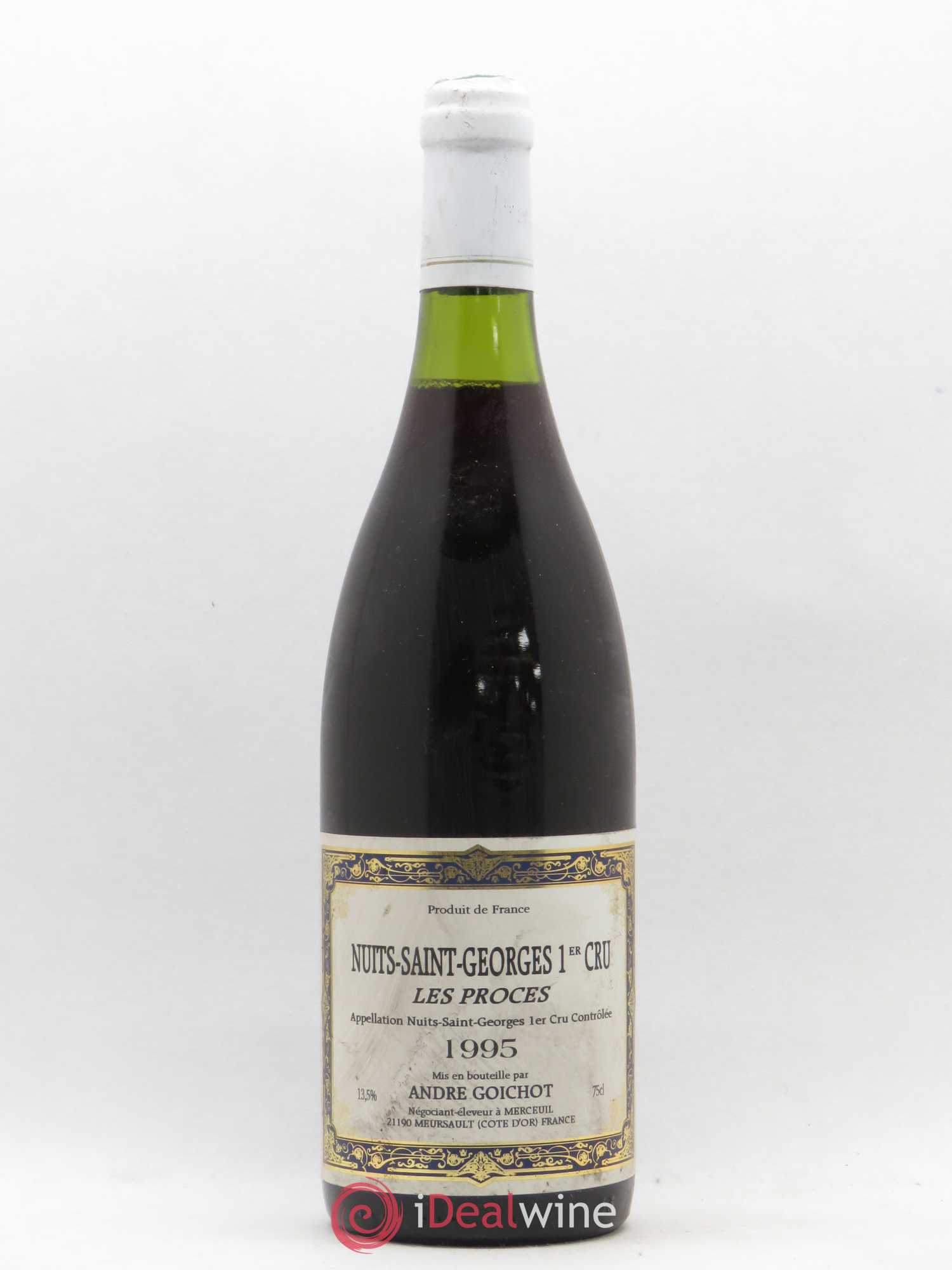 Nuits-Saint-Georges 1er Cru Les Procès Goichot 1995 - Lot de 1 bouteille - 0