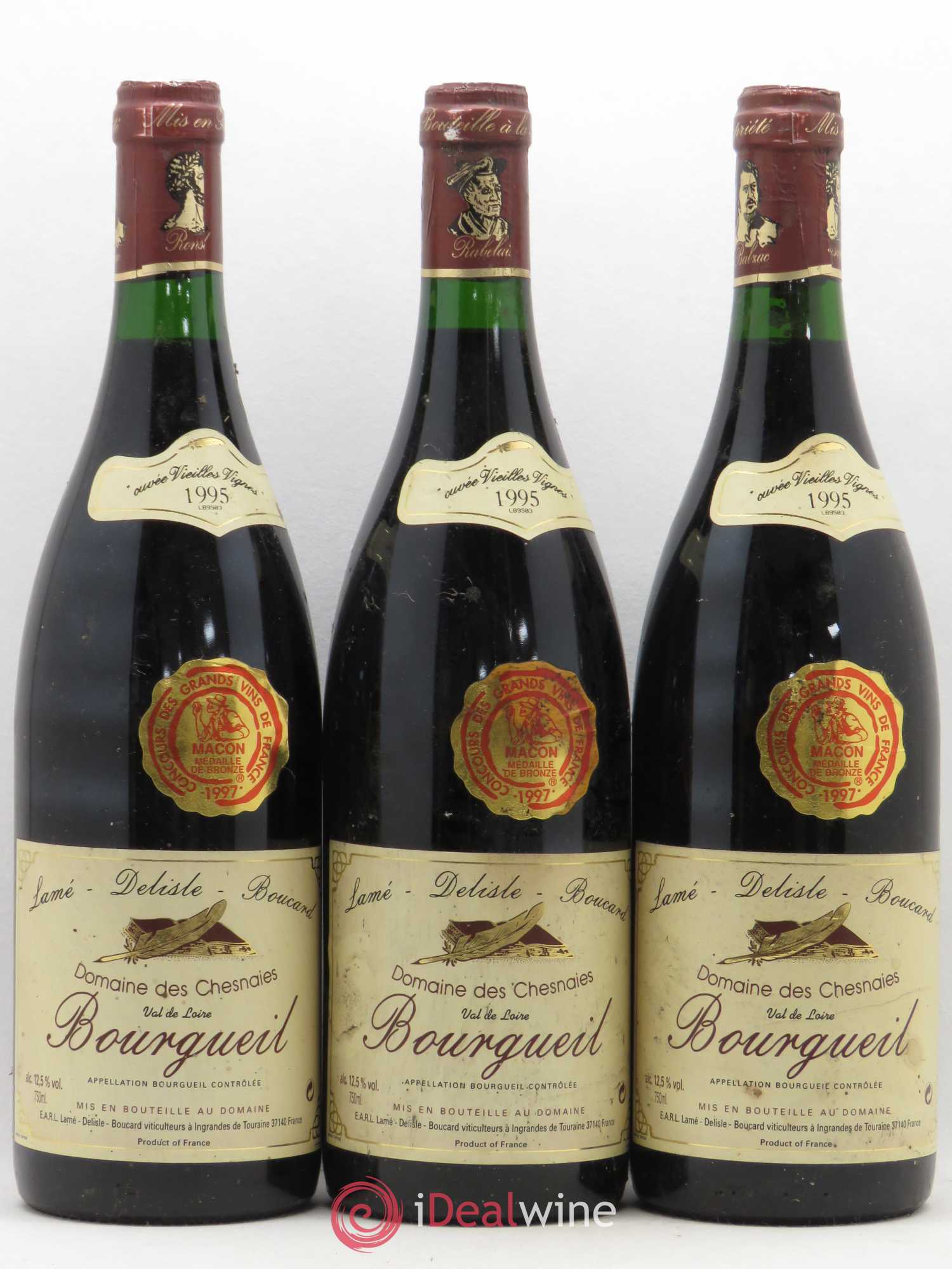 Bourgueil des Chesnaies (Domaine) 2000 - Lotto di 6 bottiglie - 1