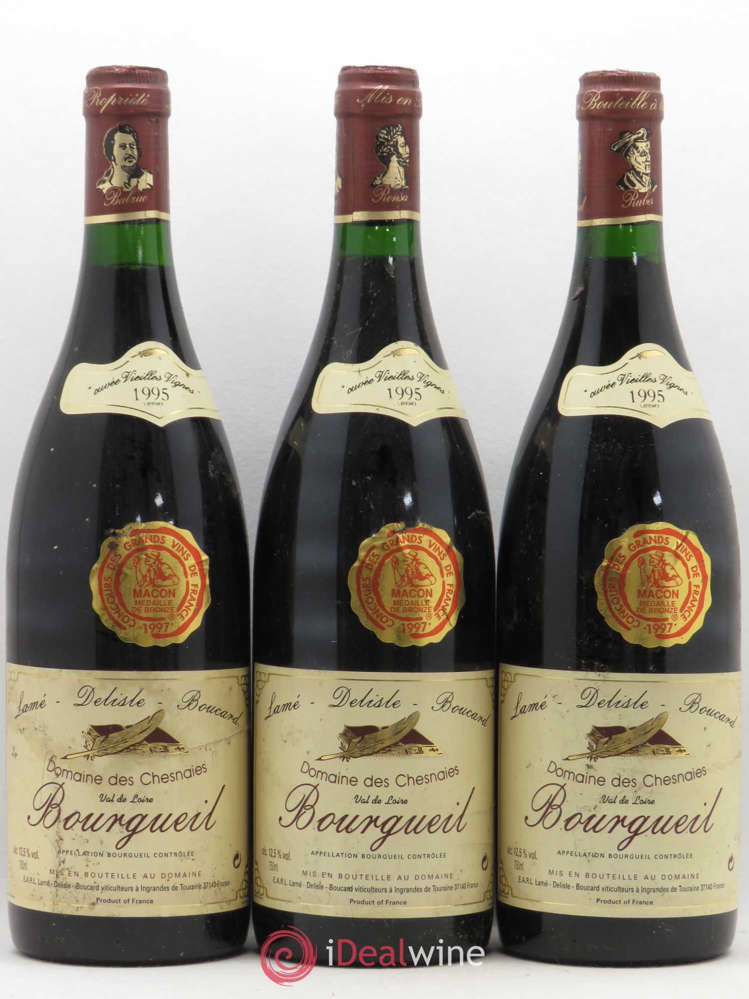 Bourgueil des Chesnaies (Domaine) 2000 - Lotto di 6 bottiglie - 2