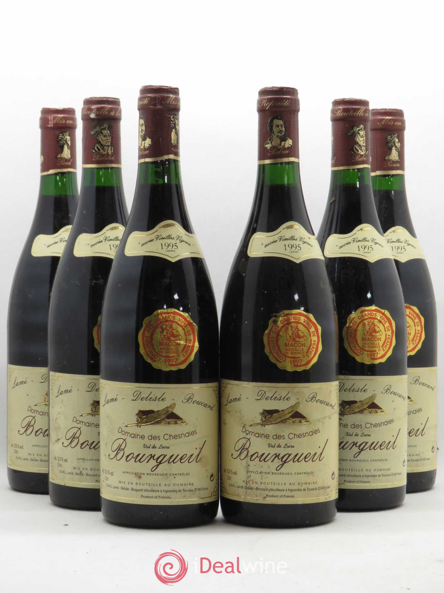 Bourgueil des Chesnaies (Domaine) 2000 - Lotto di 6 bottiglie - 0