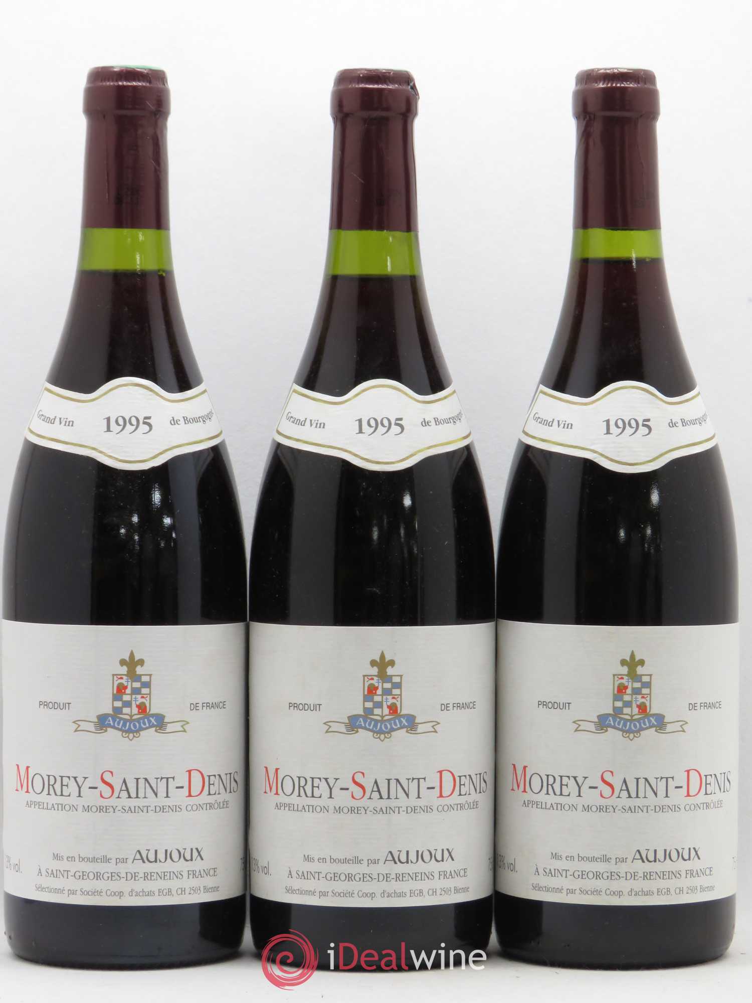 Morey-Saint-Denis Aujoux 1995 - Lot de 3 bouteilles - 0