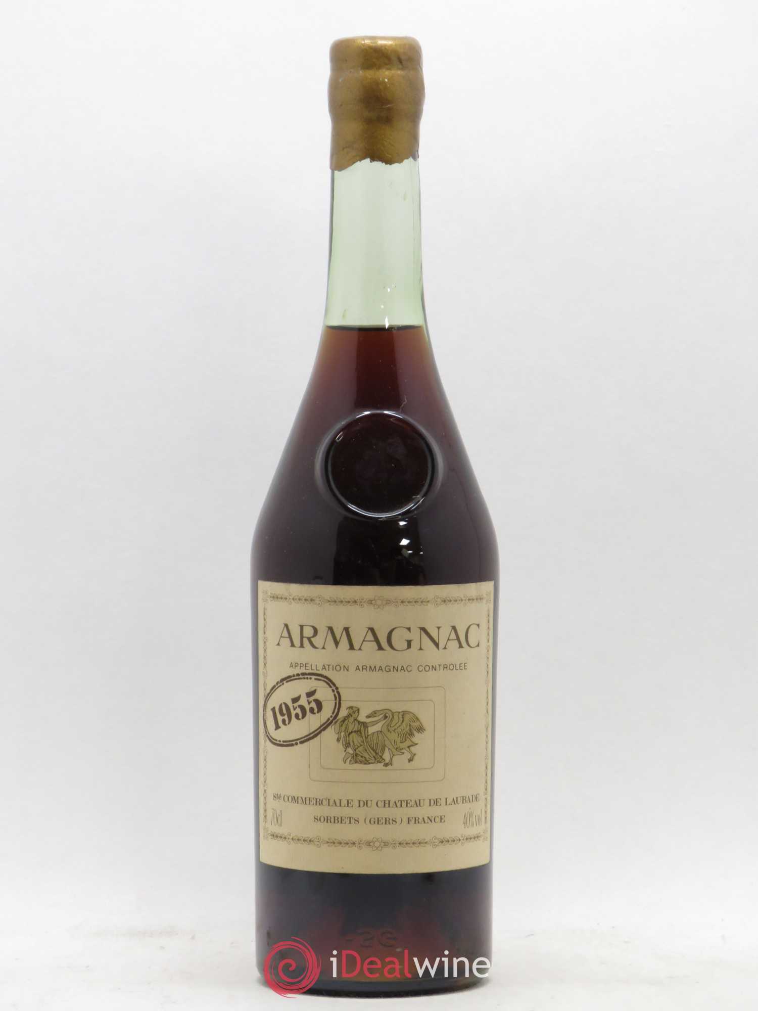 Armagnac Château Laubade 1955 - Posten von 1 Flasche - 0