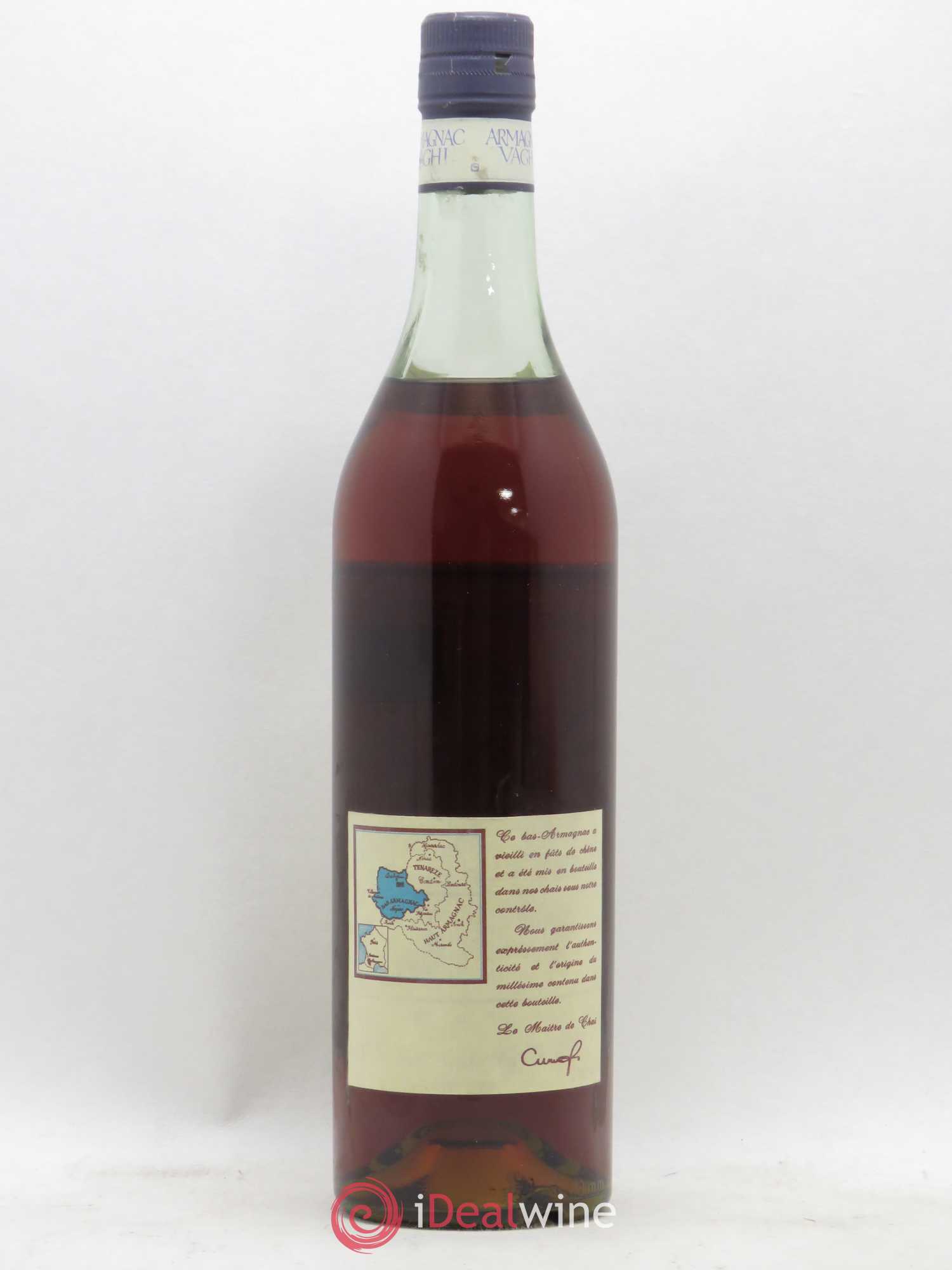 Bas-Armagnac Vaghi 1958 - Posten von 1 Flasche - 1