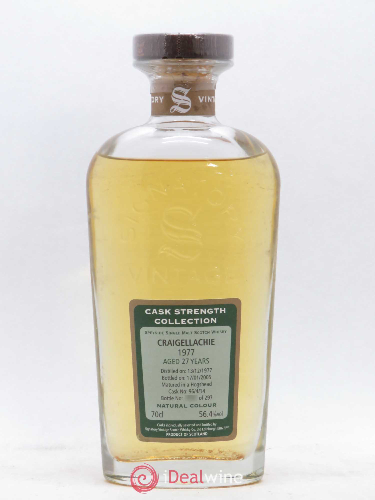 Whisky Signatory Craigellachie 27 ans 1977 - Posten von 1 Flasche - 0
