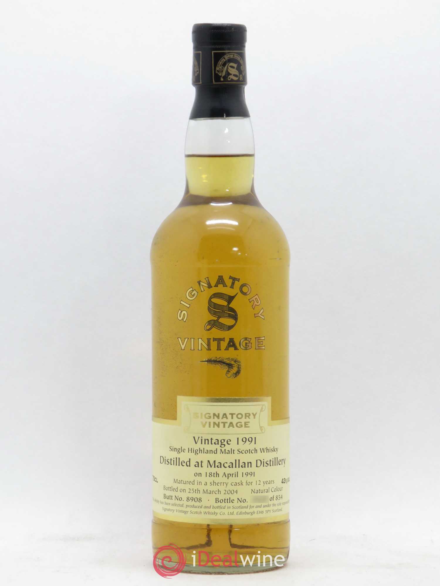 Whisky Macallan Signatory 1991 - Posten von 1 Flasche - 0