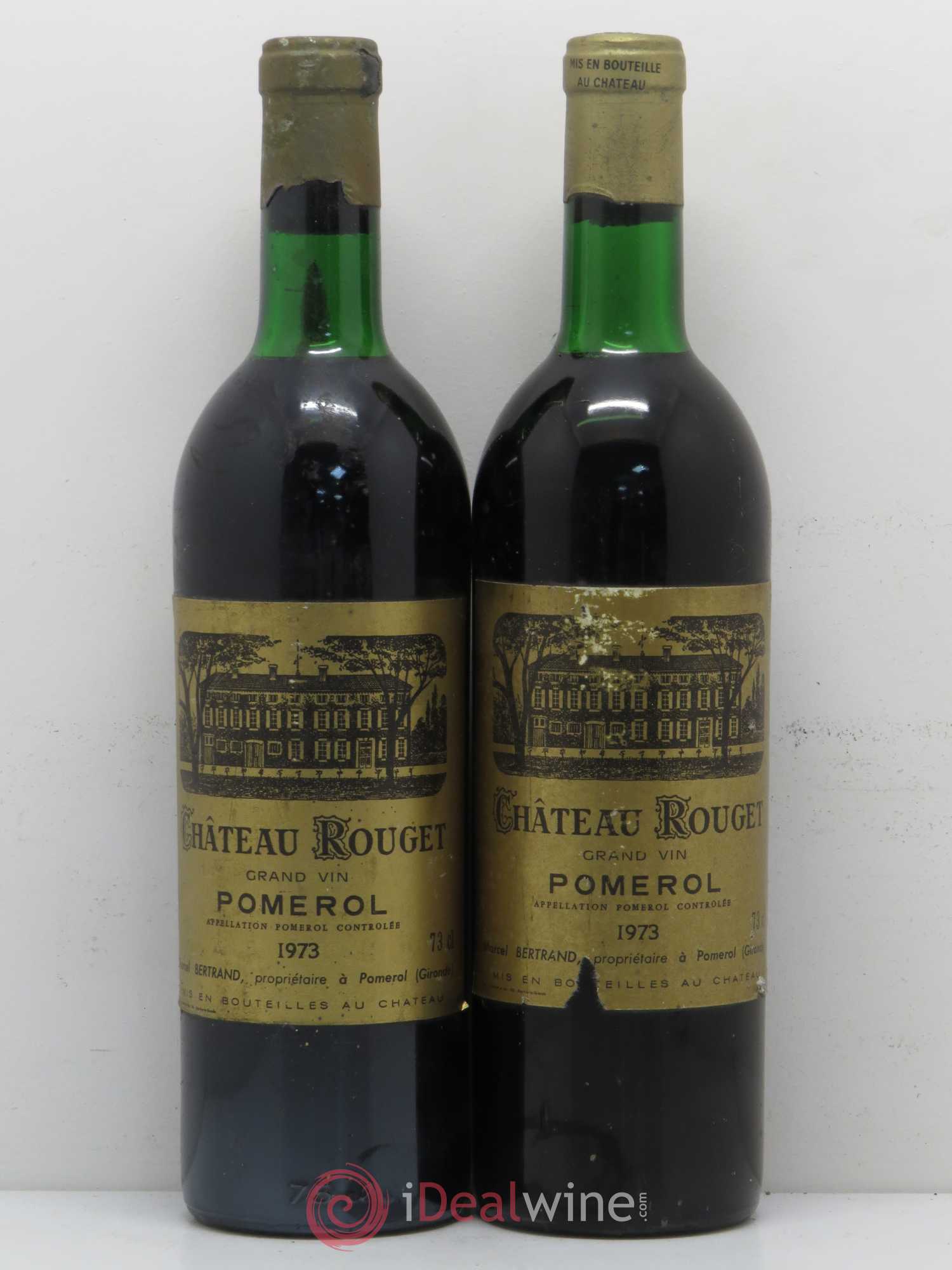 Château Rouget 1973 - Lot of 2 bottles - 0